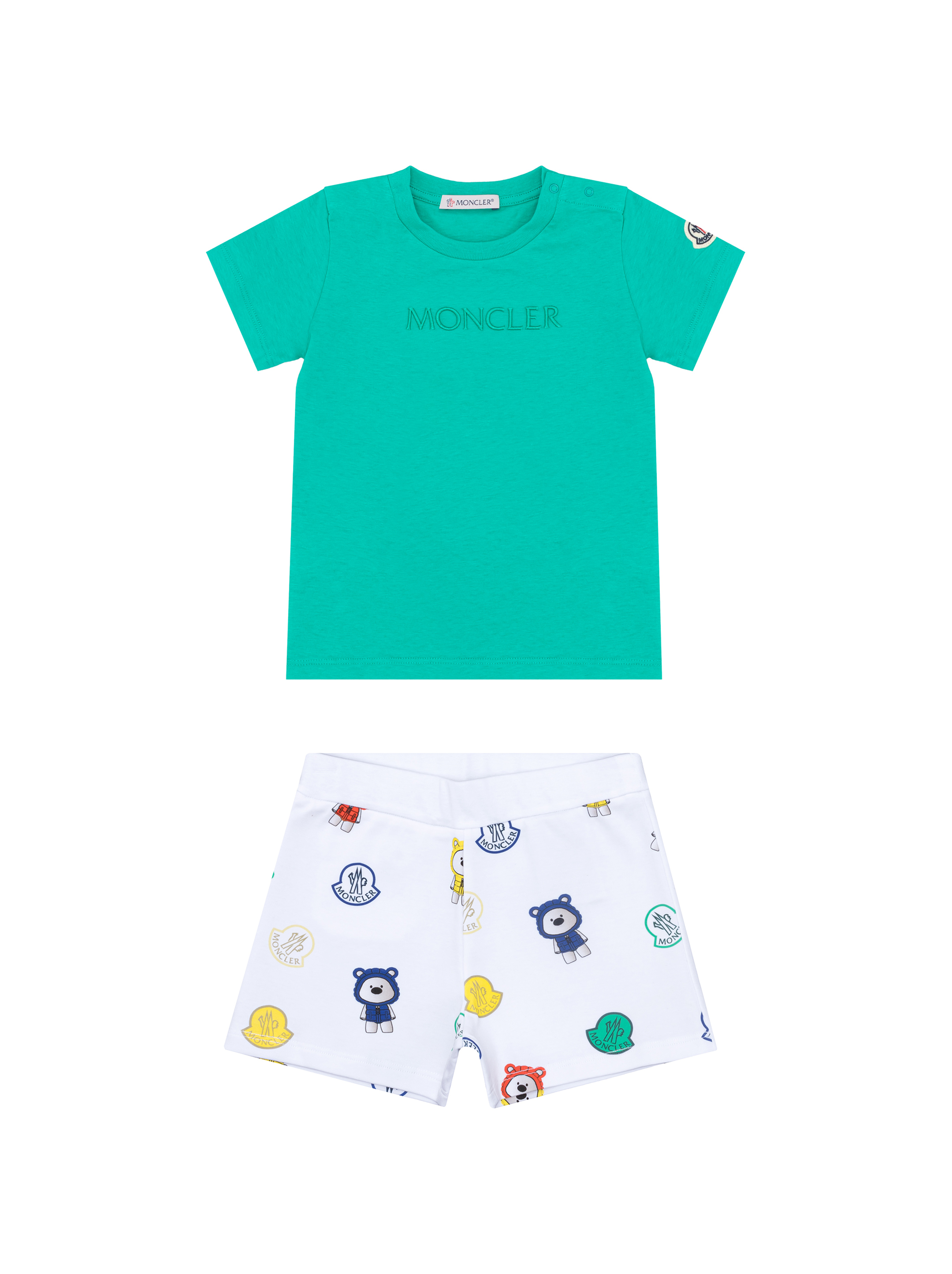 Moncler shorts and shirt set online