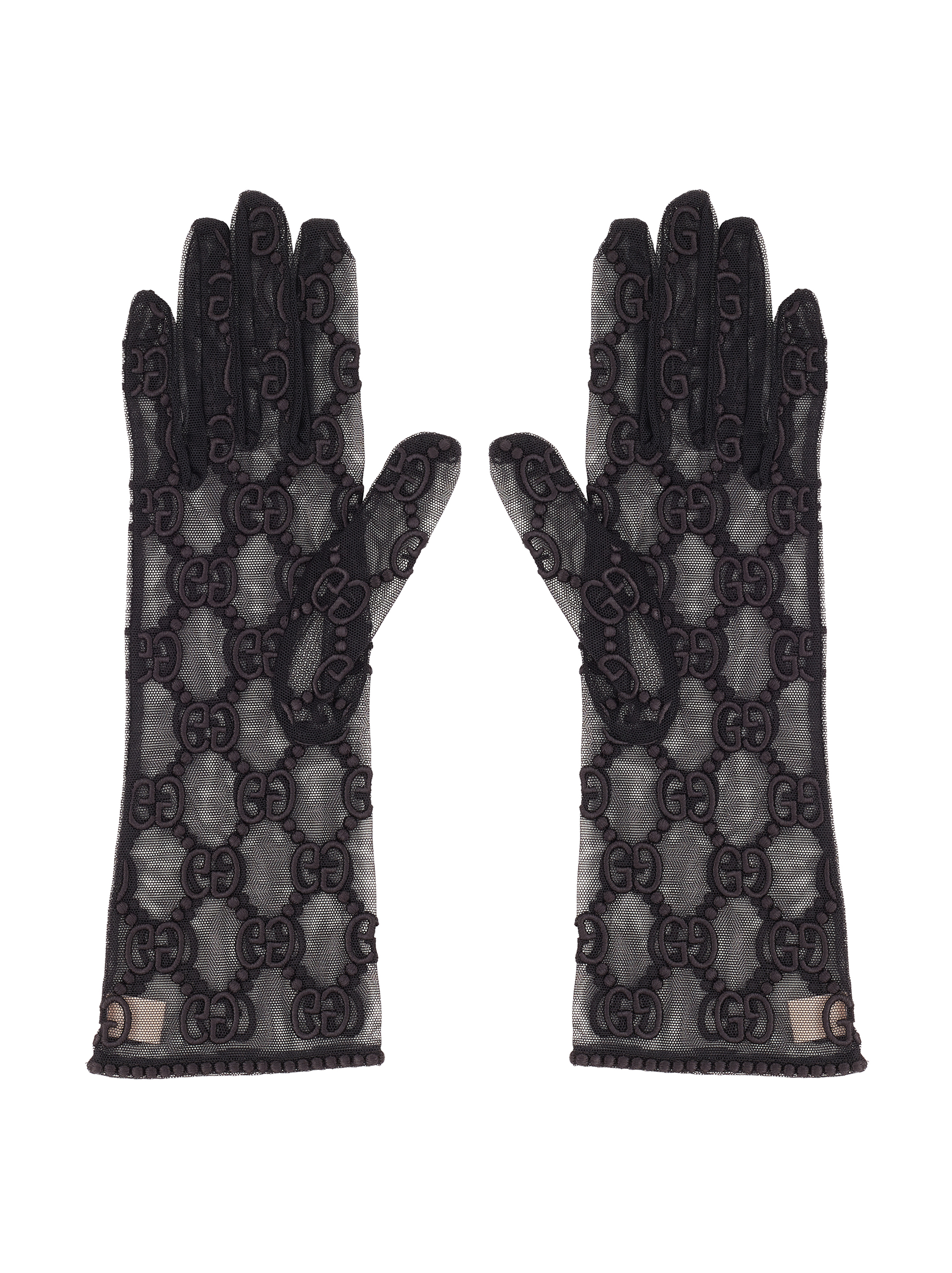 gucci tulle gloves