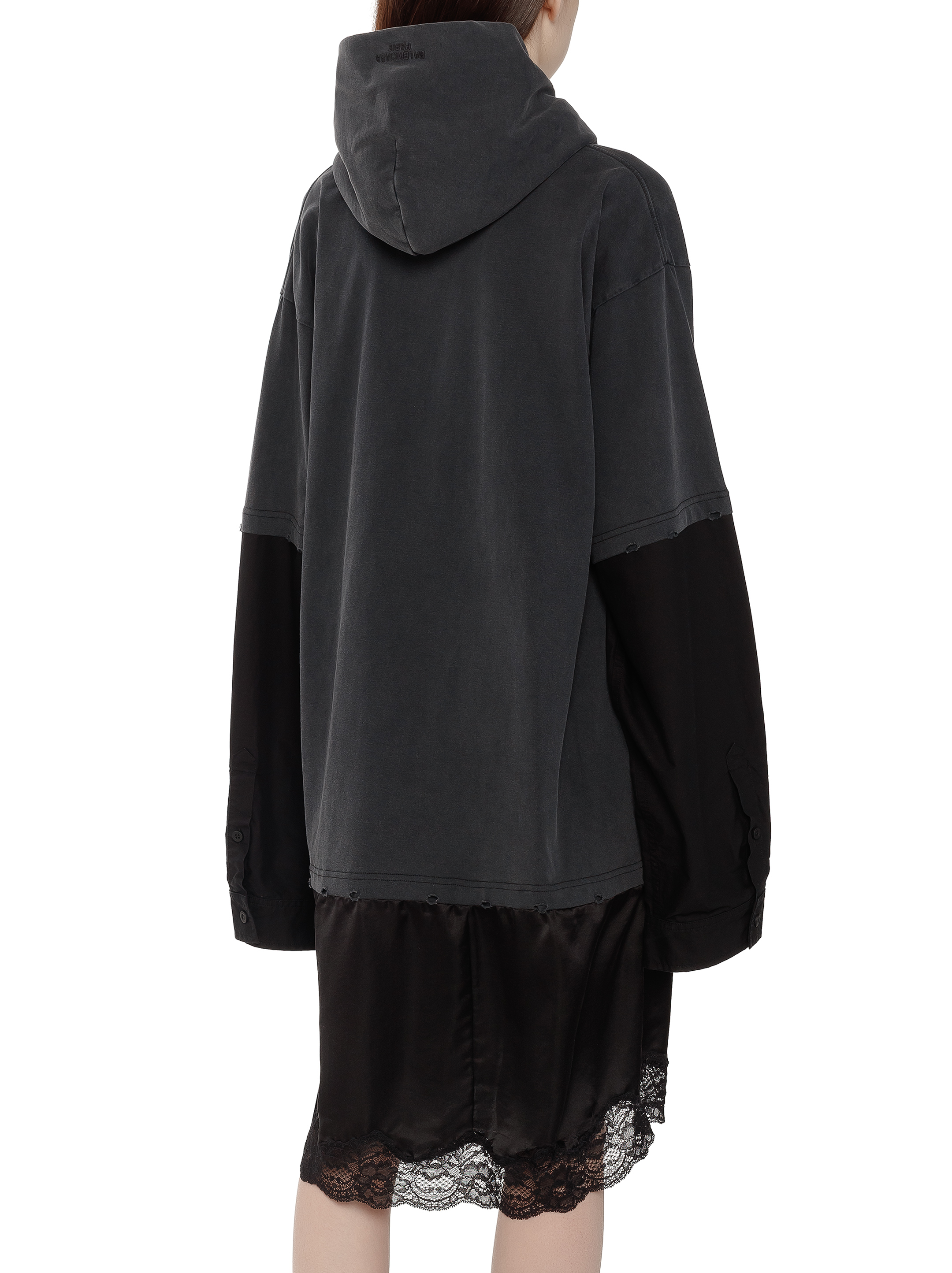 BALENCIAGA＊LAYERED SPORTS ROUND SWEATSHIRT OVERSIZED＊送込