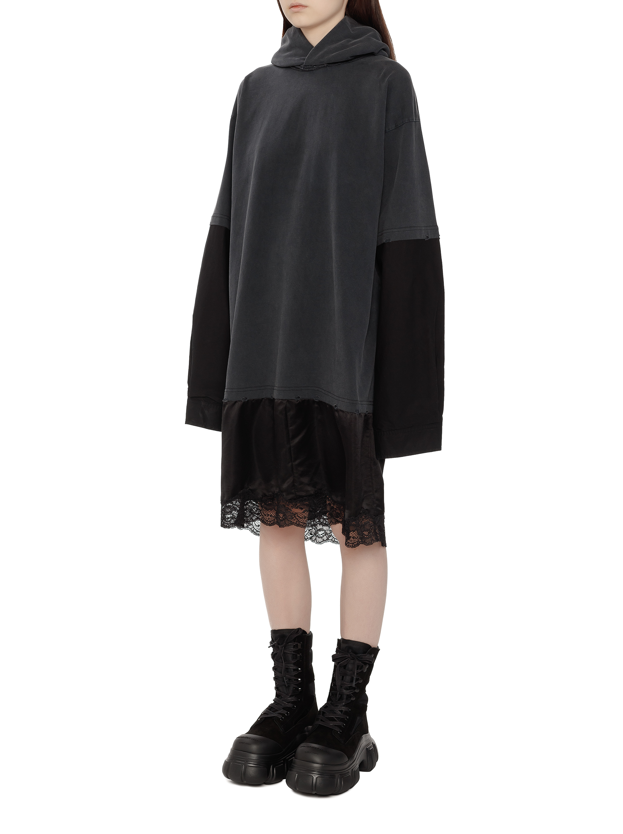 Layered hoodie dress Balenciaga for women buy in the official Viled online store