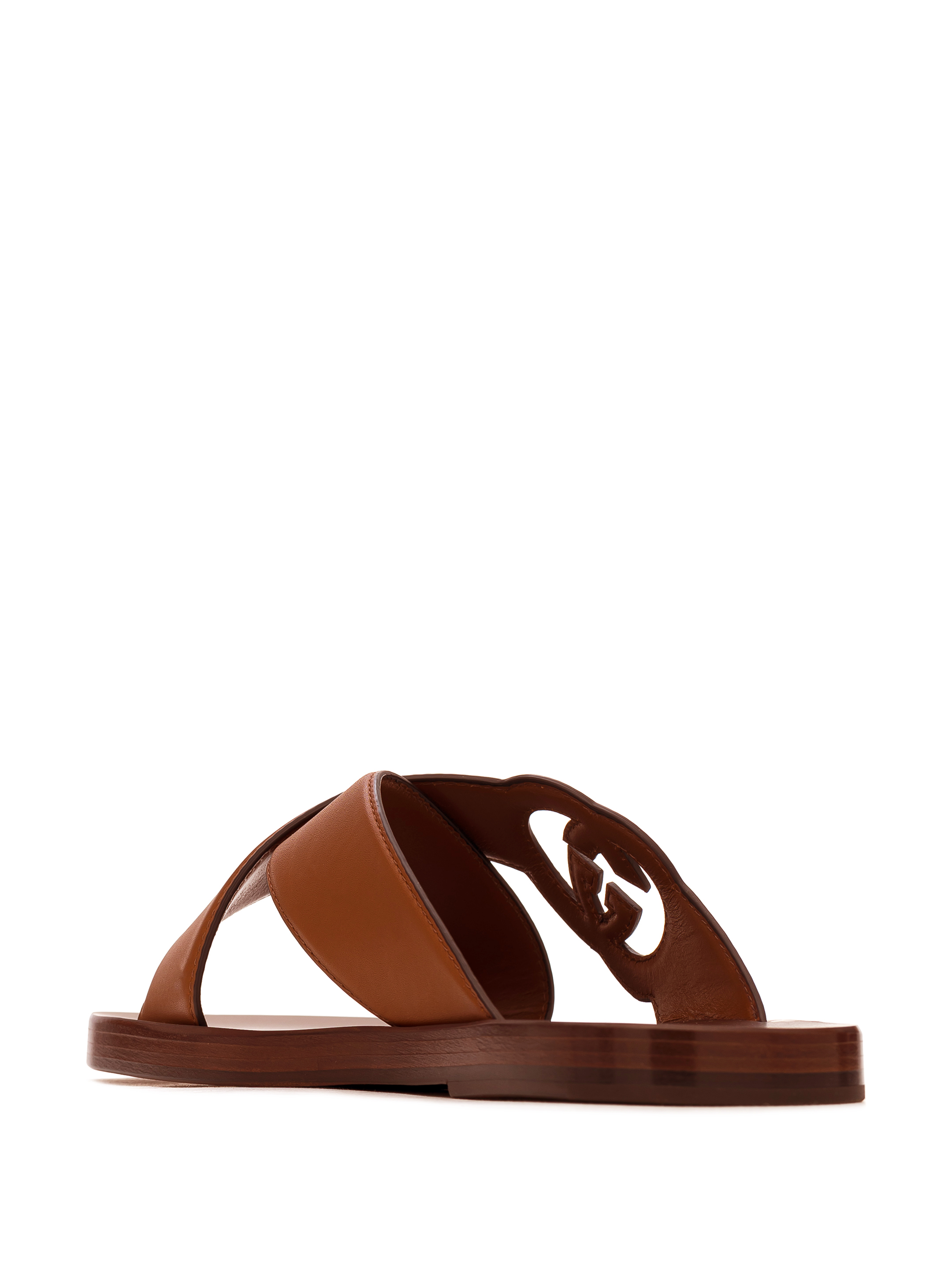 Gucci leather best sale flip flops