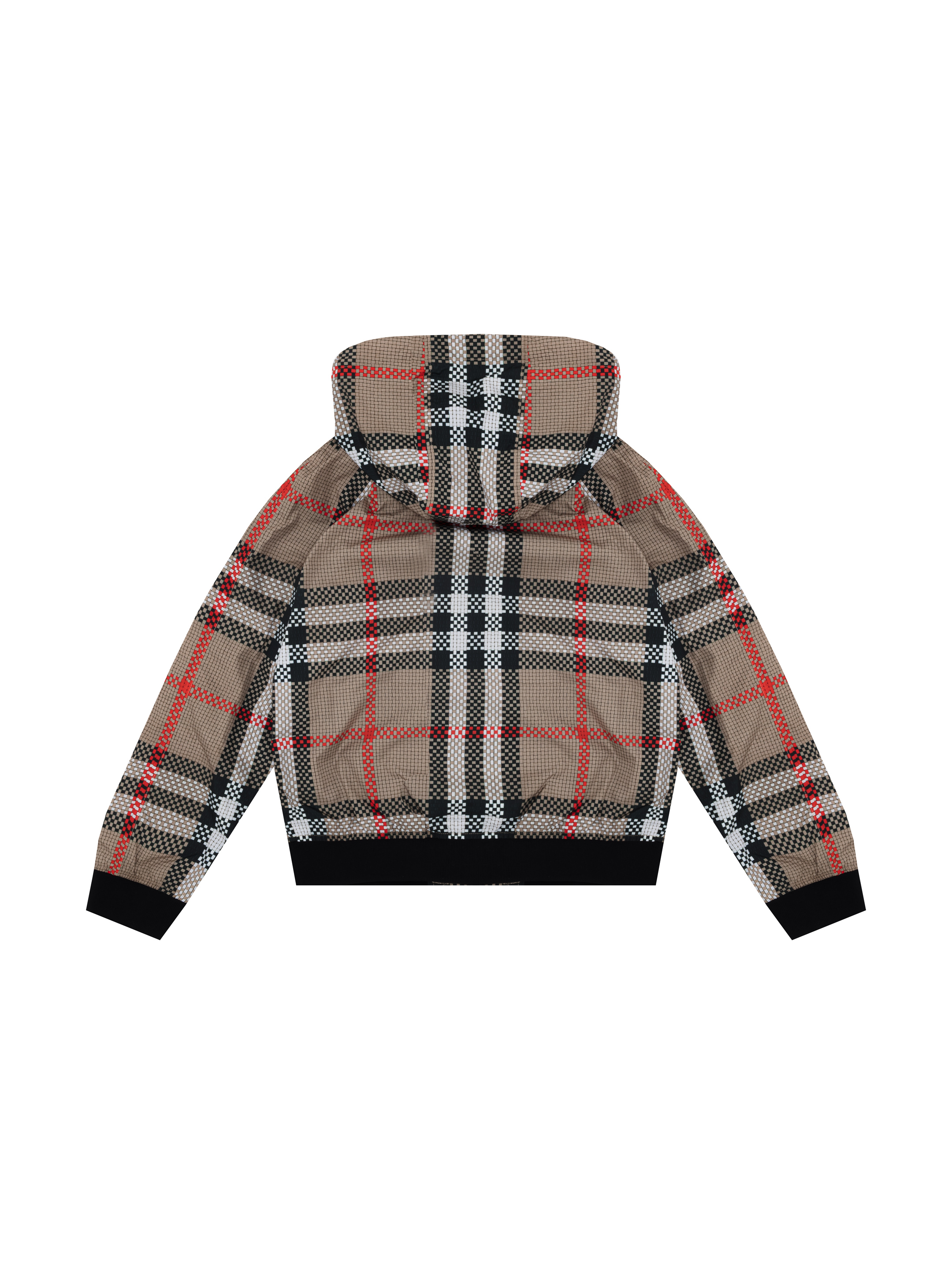 Burberry check best sale jacket