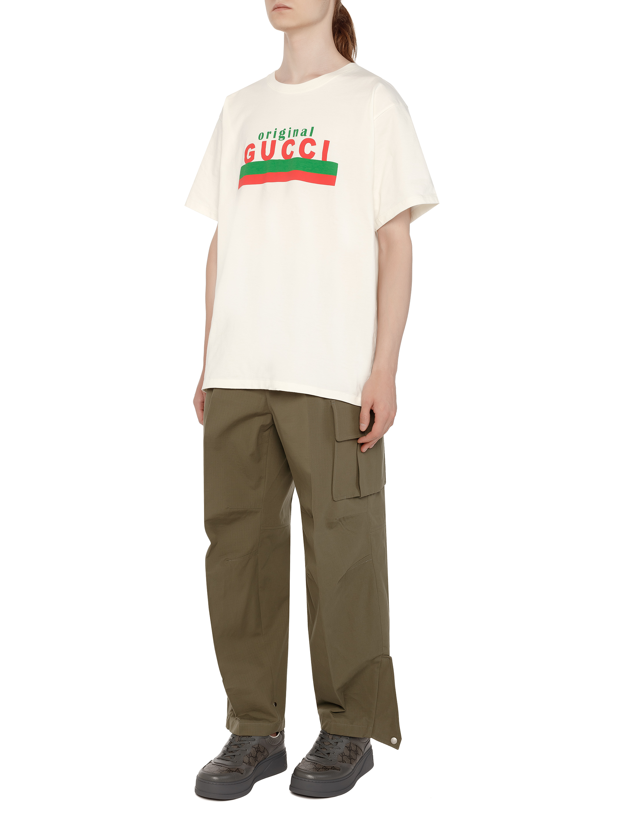 Gucci Cargo-pocket Cotton-jersey Track Pants M - Black Multi | Editorialist