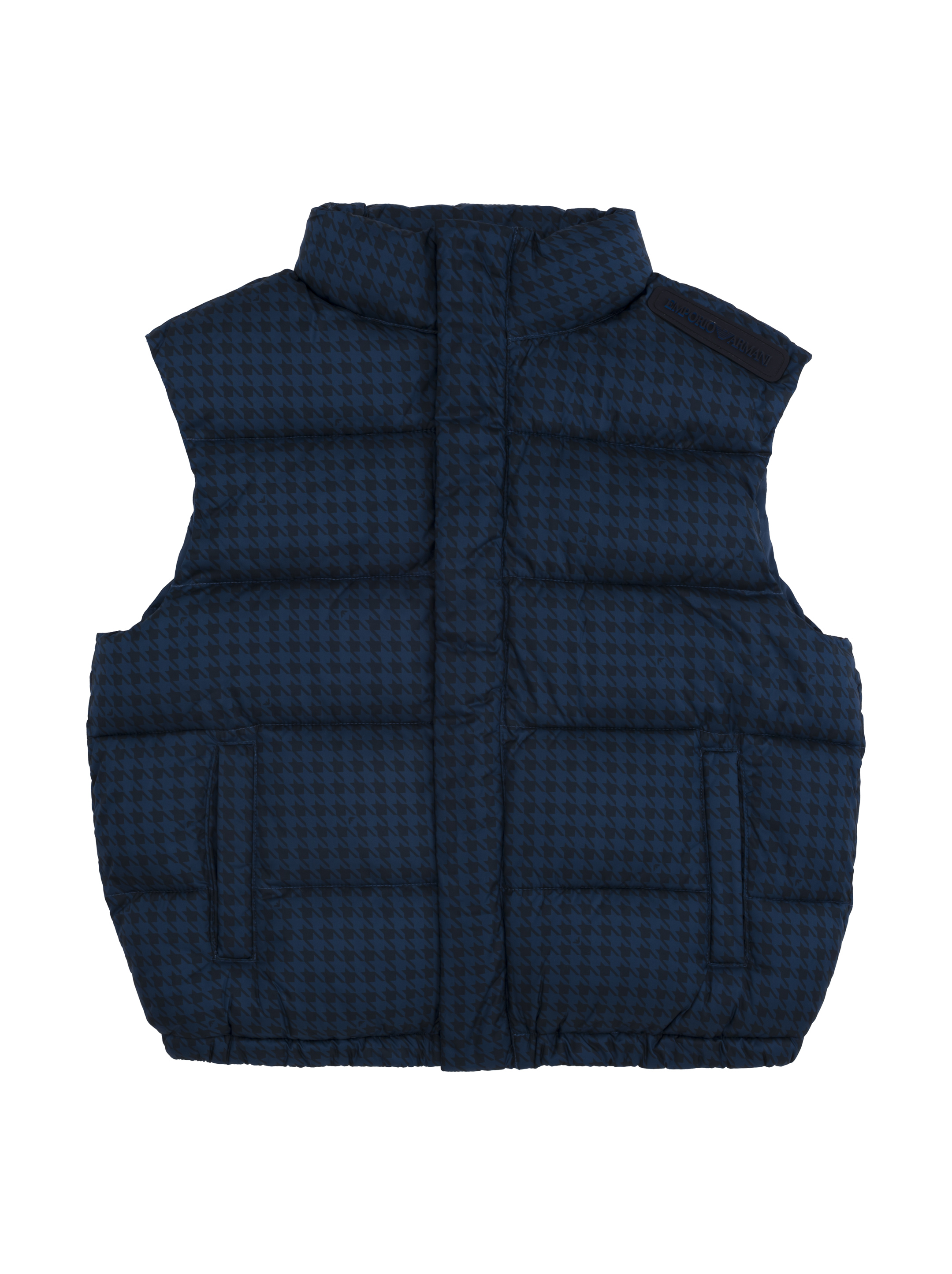 Quilted vest with houndstooth print EMPORIO ARMANI for kids buy in the official Viled online store