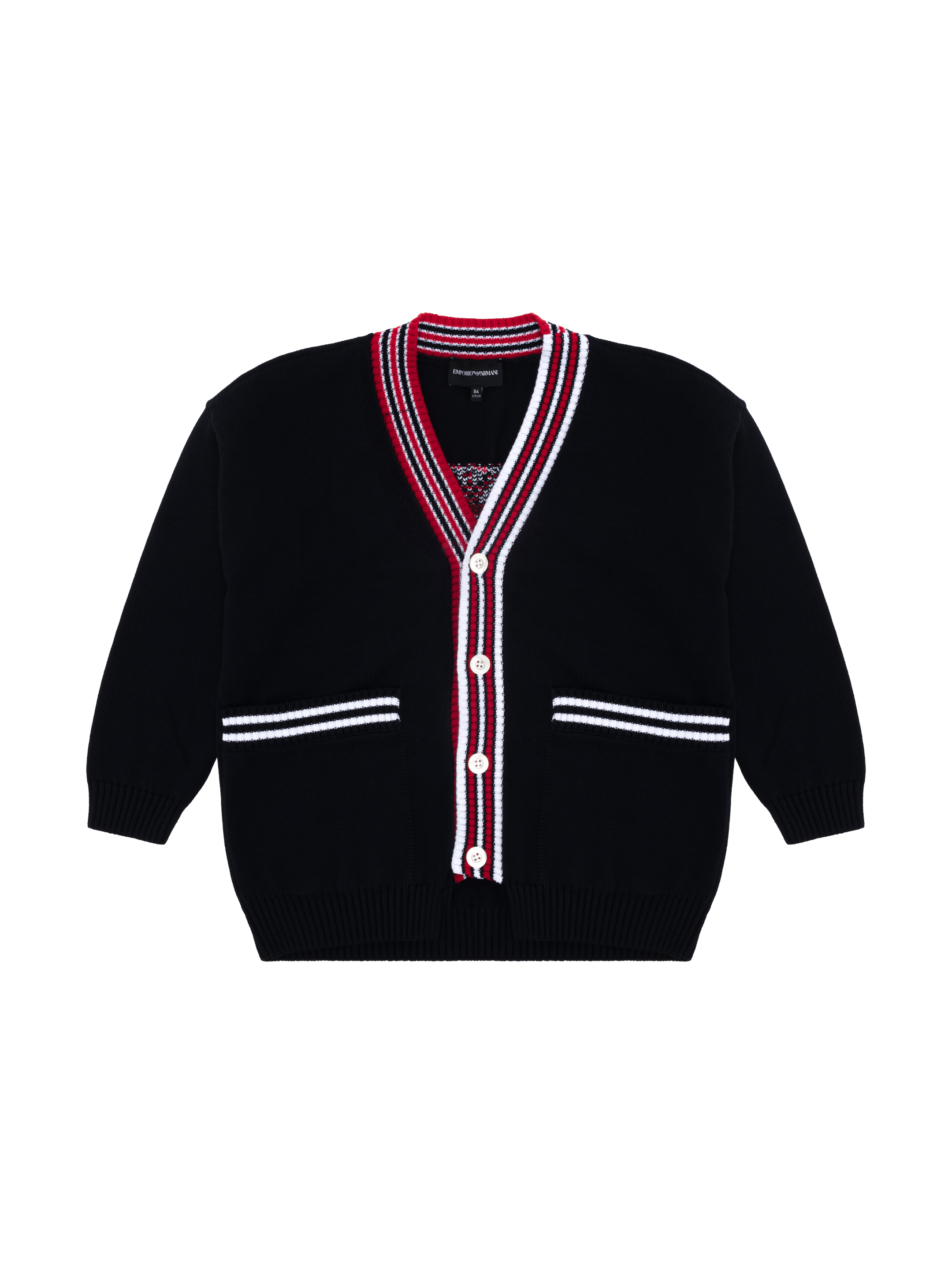 EMPORIO ARMANI kids Cotton cardigan with logo buy for 174600 KZT in the official Viled online store art. 6R4M51 4M01Z.920 8Y 232