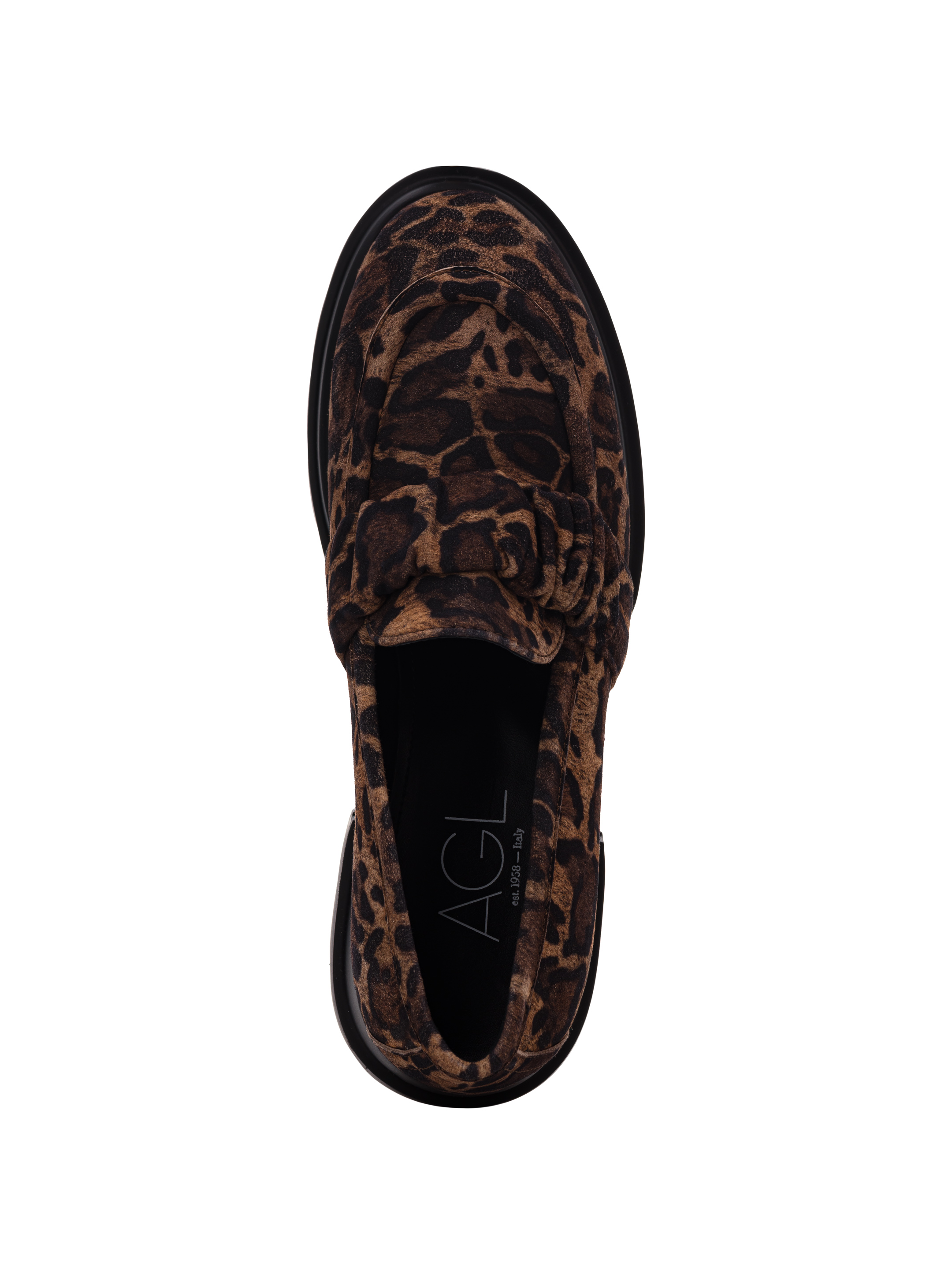 Agl women s Leopard print suede loafers buy for 214300 KZT in