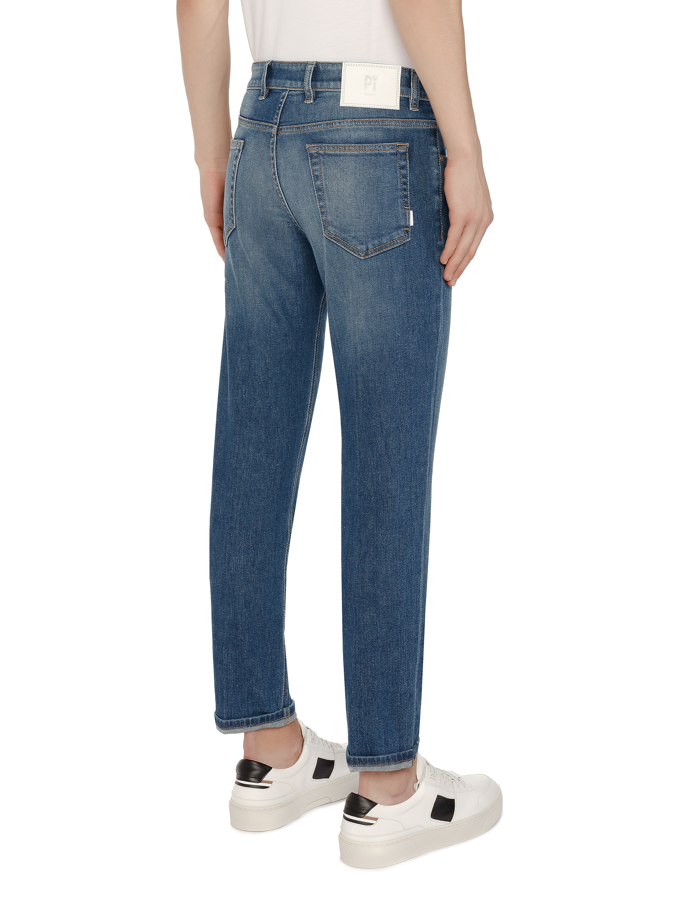 Pantaloni cropped jeans outlet