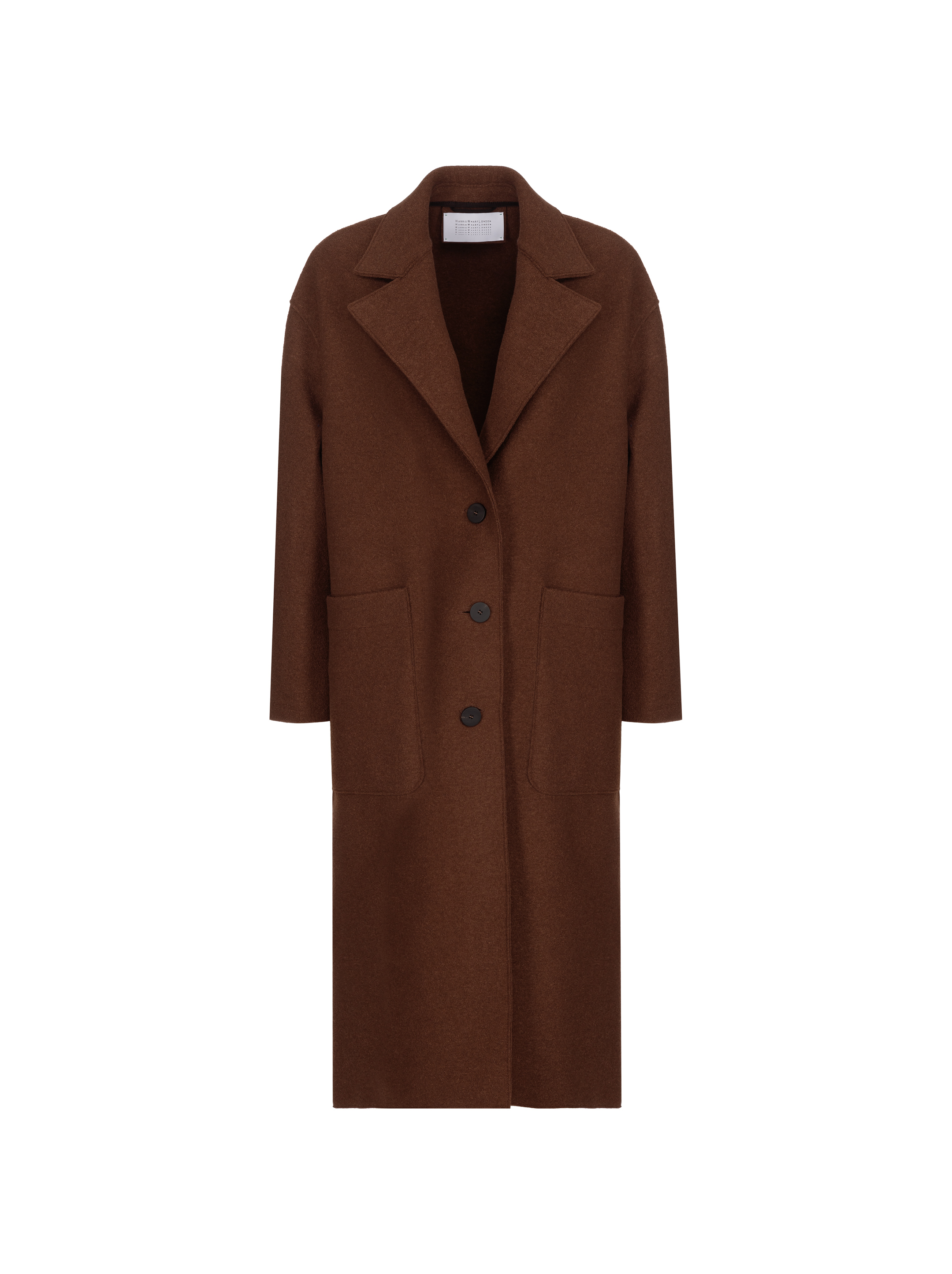 Harris wharf london sale single breasted coat