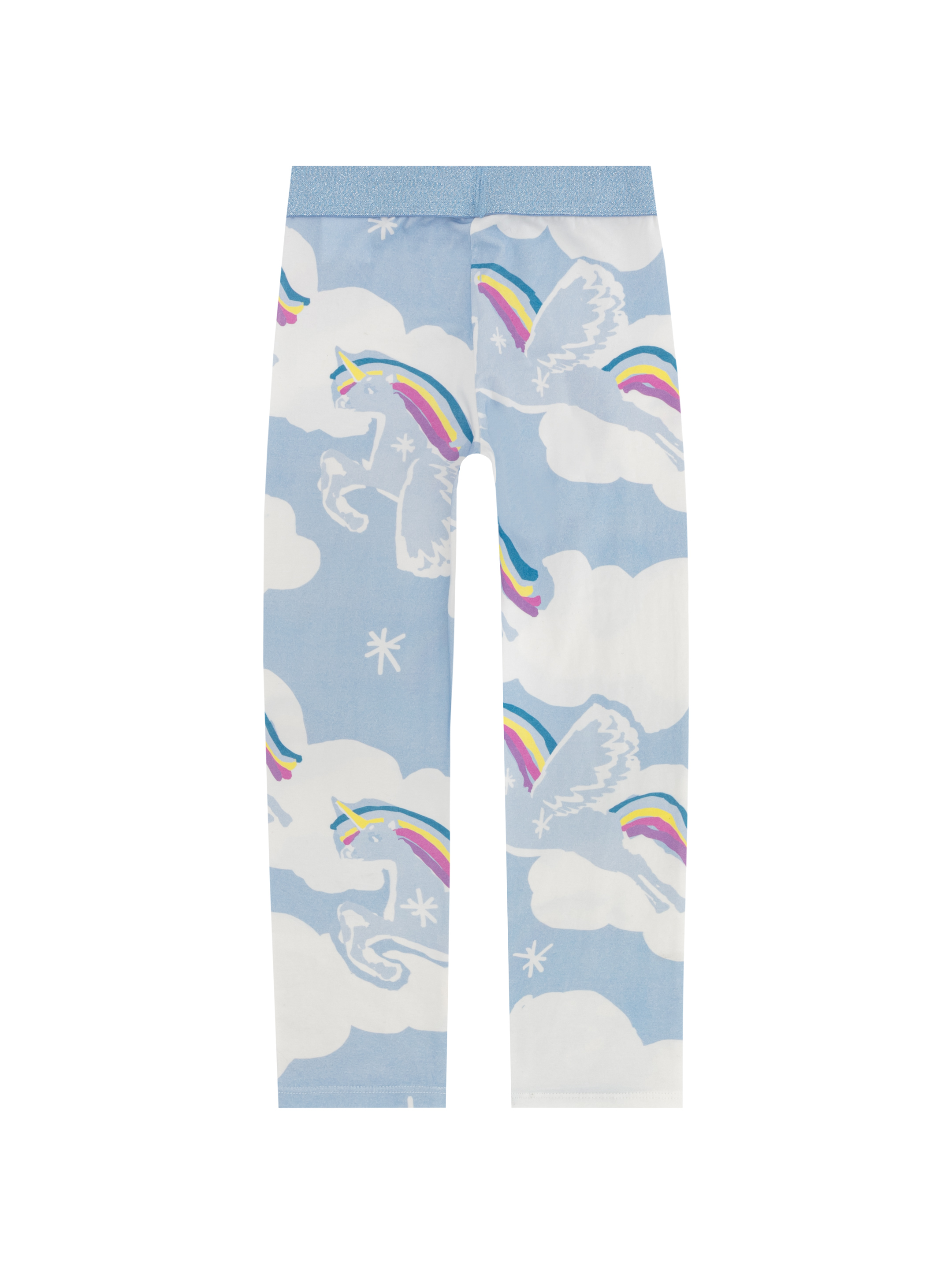 Kids organic PJ pant in rainbow paper heart | Primary.com