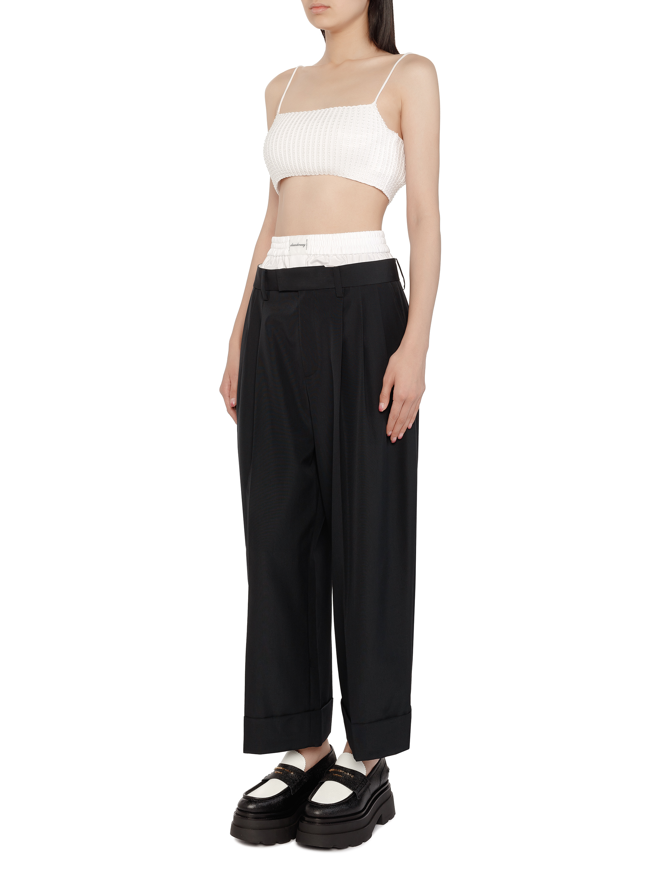 Alexander Wang women's Embellished cropped top - buy for 103680 KZT in the  official Viled online store, art. 1KC3231033.100_M_232