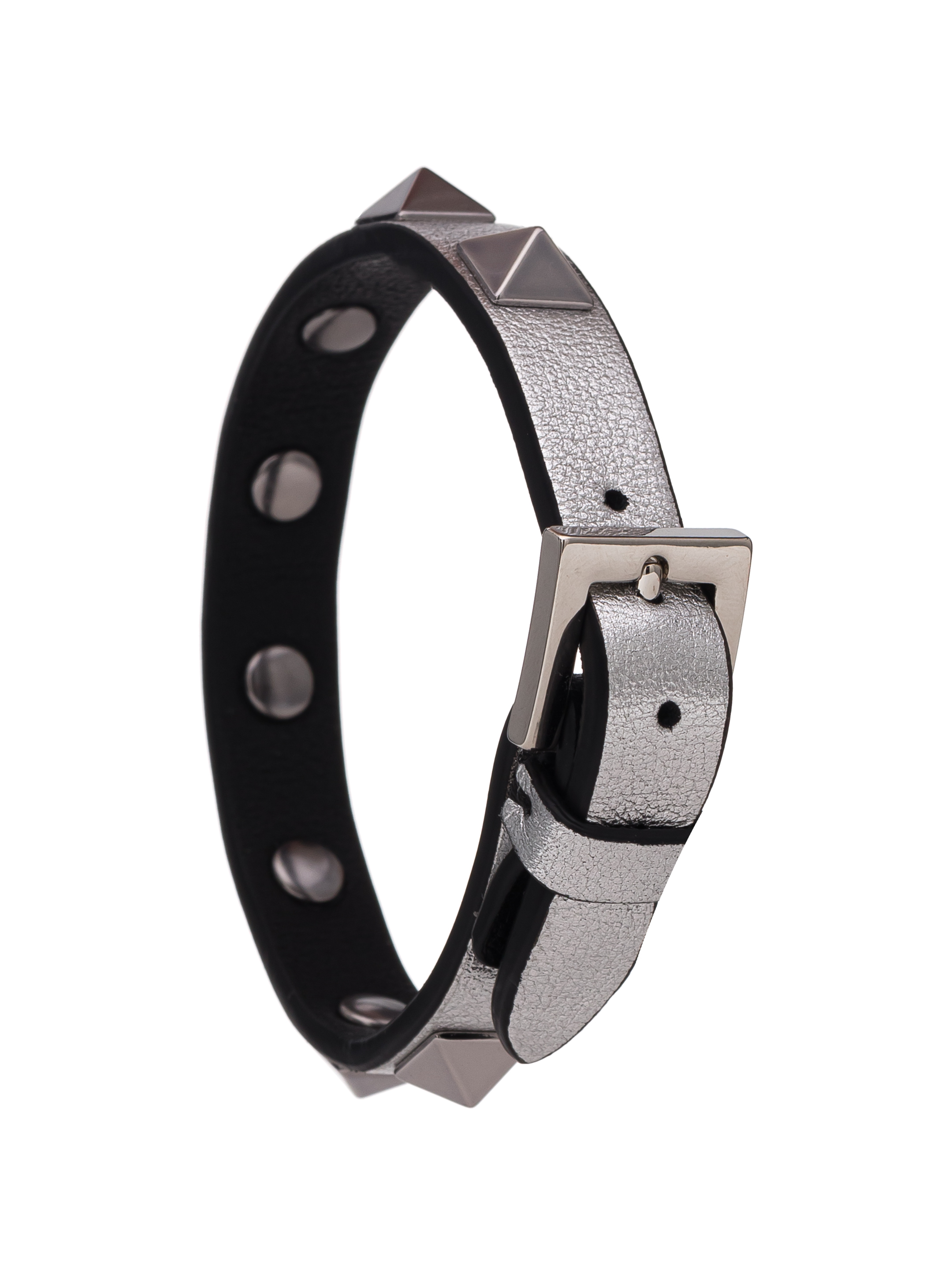 Rockstud sale leather bracelet