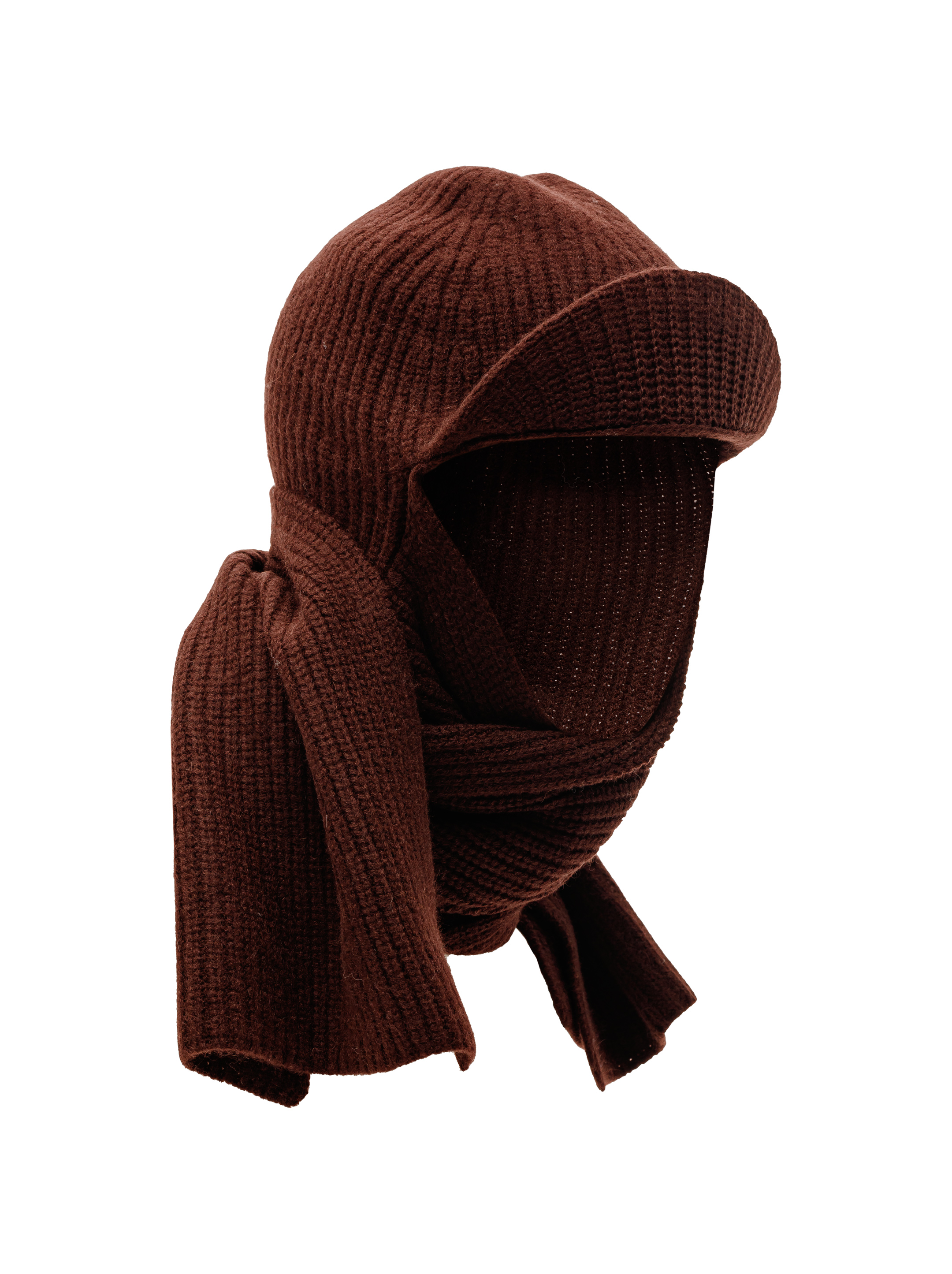 Шапка-шарф из смесового кашемира черный, ONE SIZE: купить в интернет-магазине одежды Around