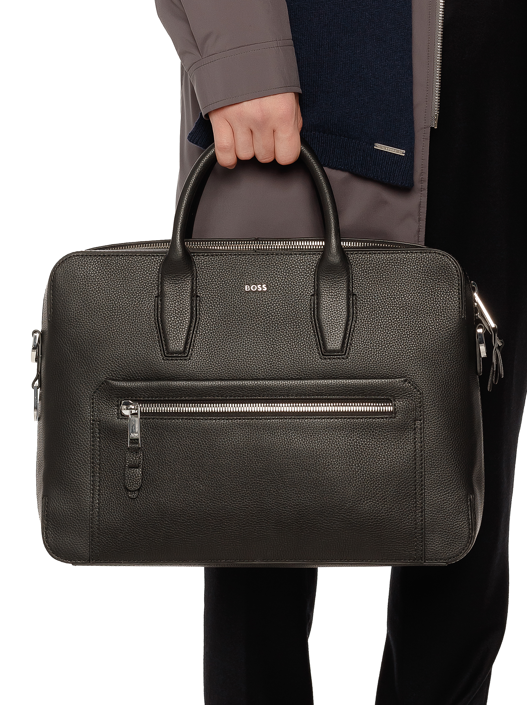 Hugo boss best sale document bag