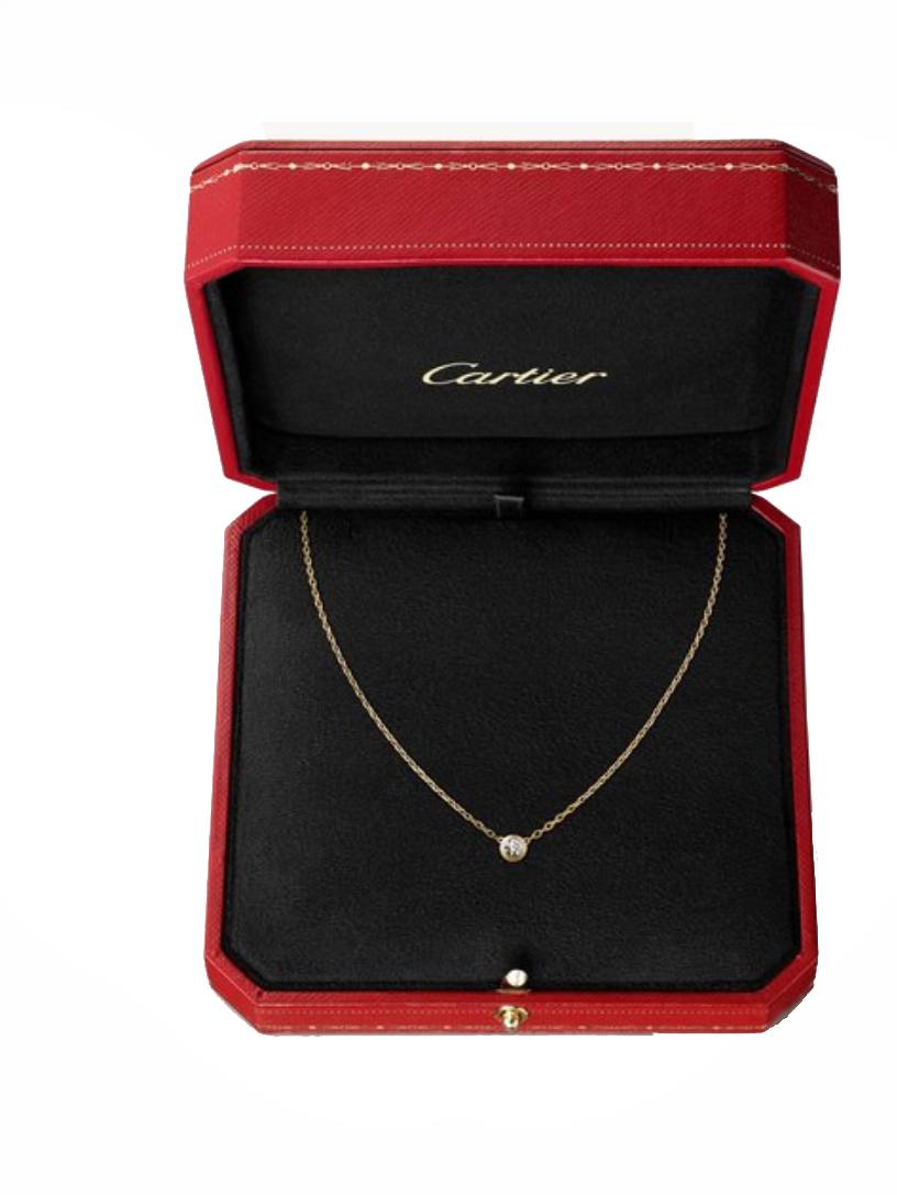 Cartier Large Pink Gold and Diamond Cartier d'Amour Necklace | Harrods FR