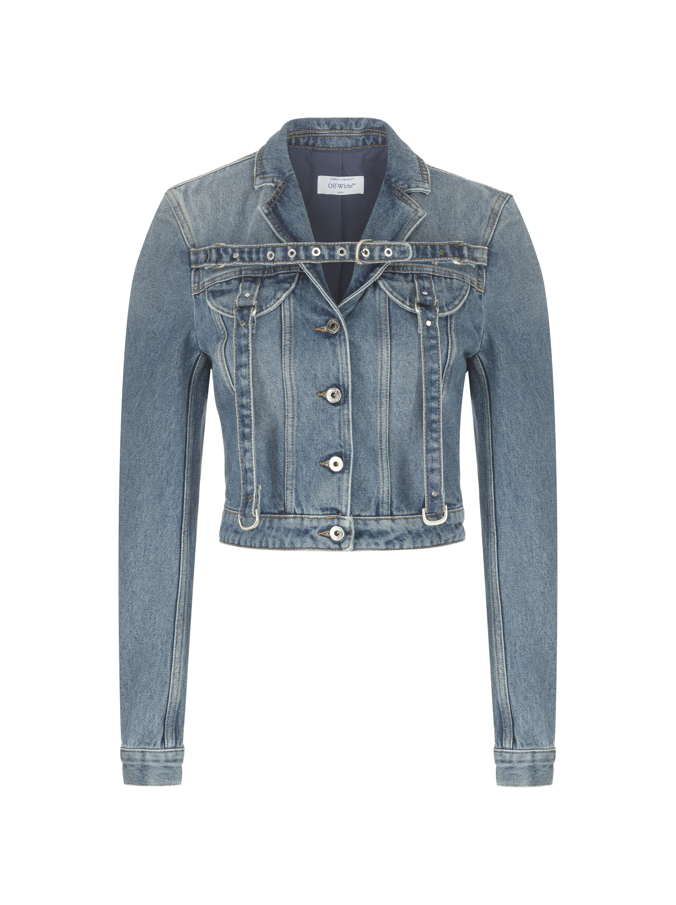 Off white 2024 jean jacket womens