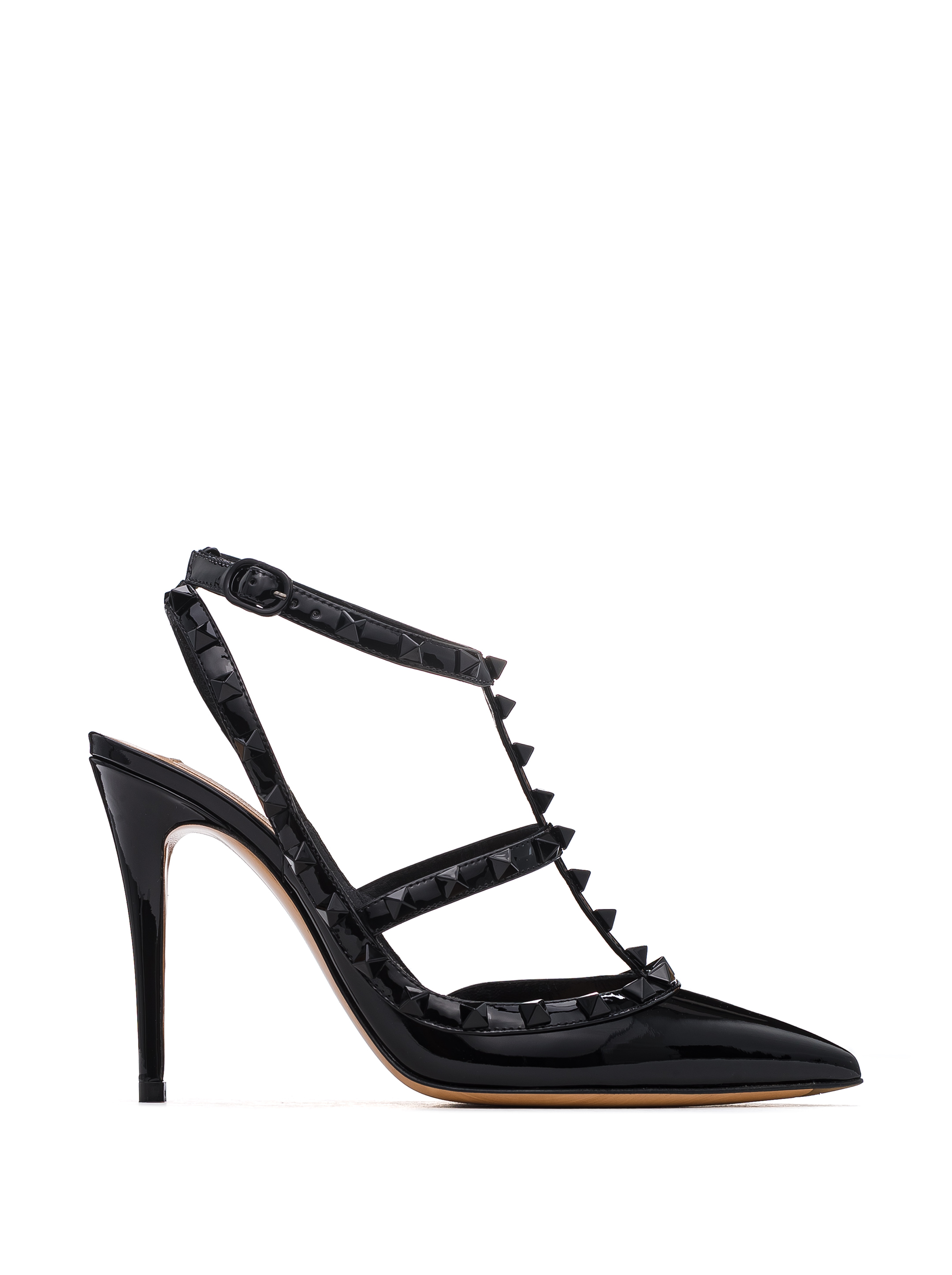 Valentino Garavani women s Rockstud lacquered slingbacks buy for