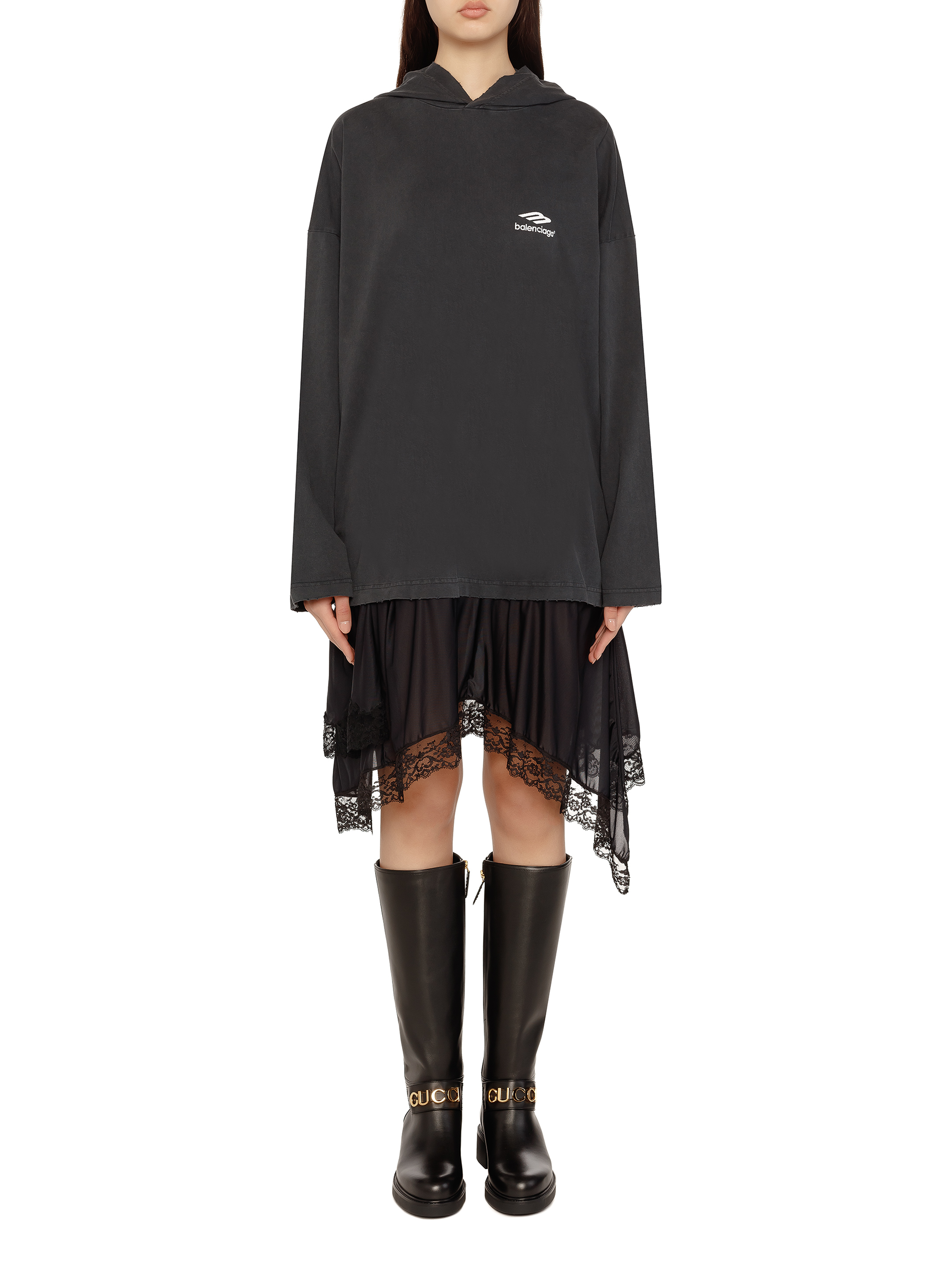 Balenciaga hot sale hoodie dress