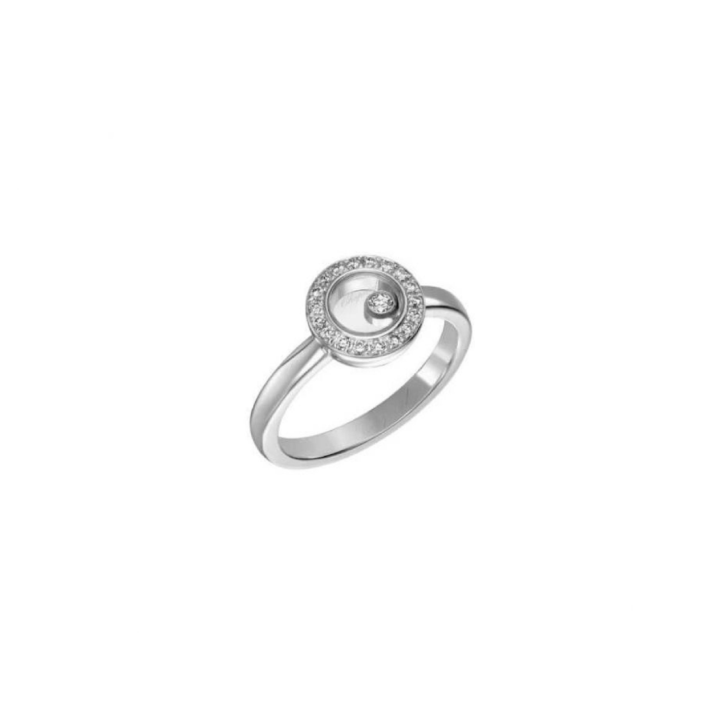 Chopard happy diamond outlet ring white gold