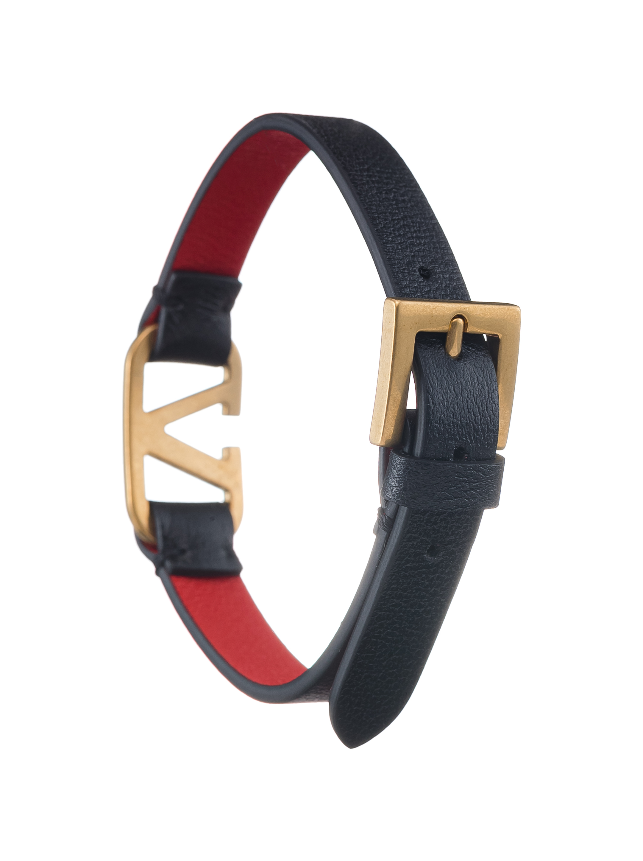 V-logo leather bracelet Valentino Garavani for women - buy in the official  Viled online store