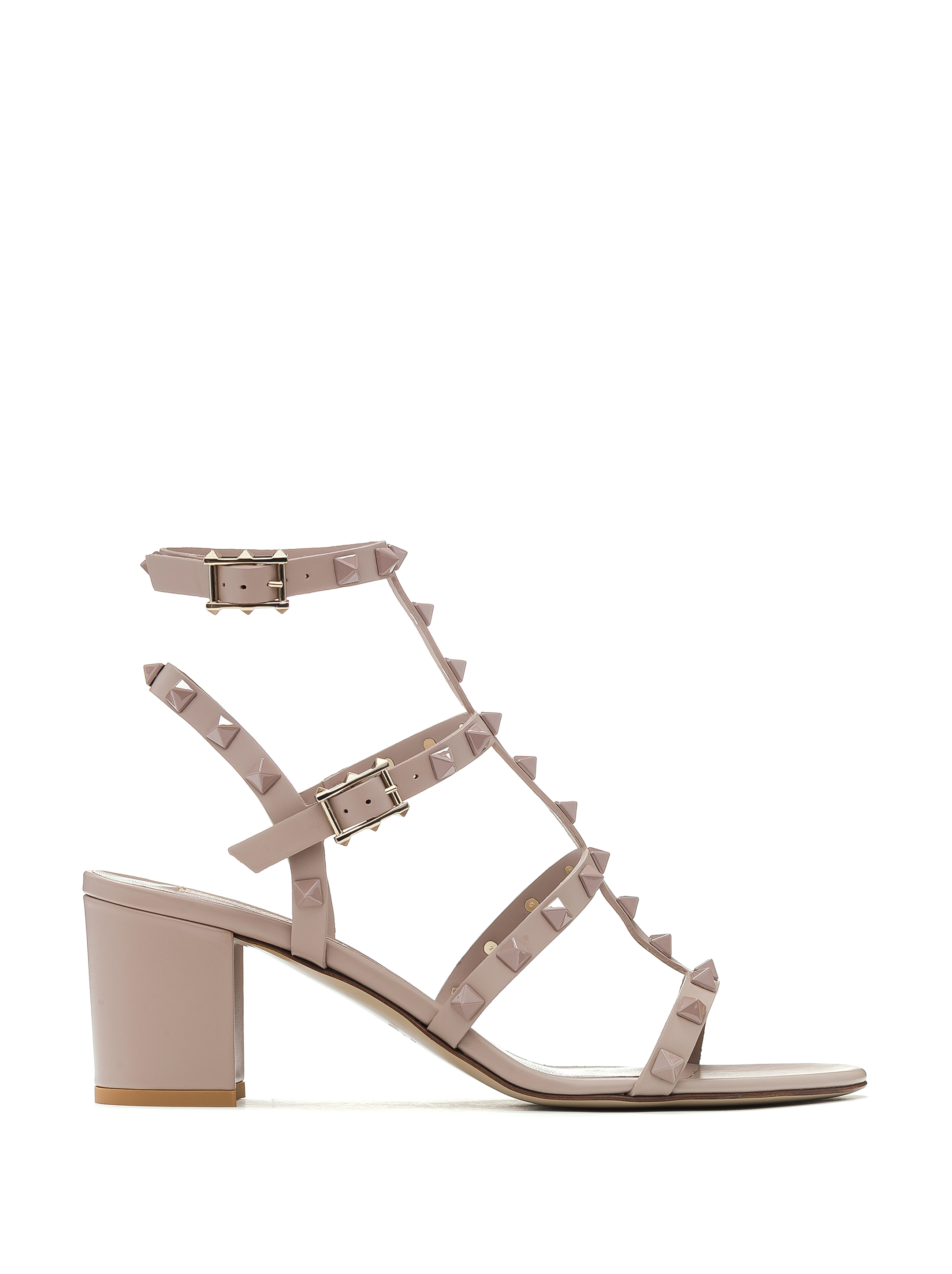 Rockstud discount leather sandals