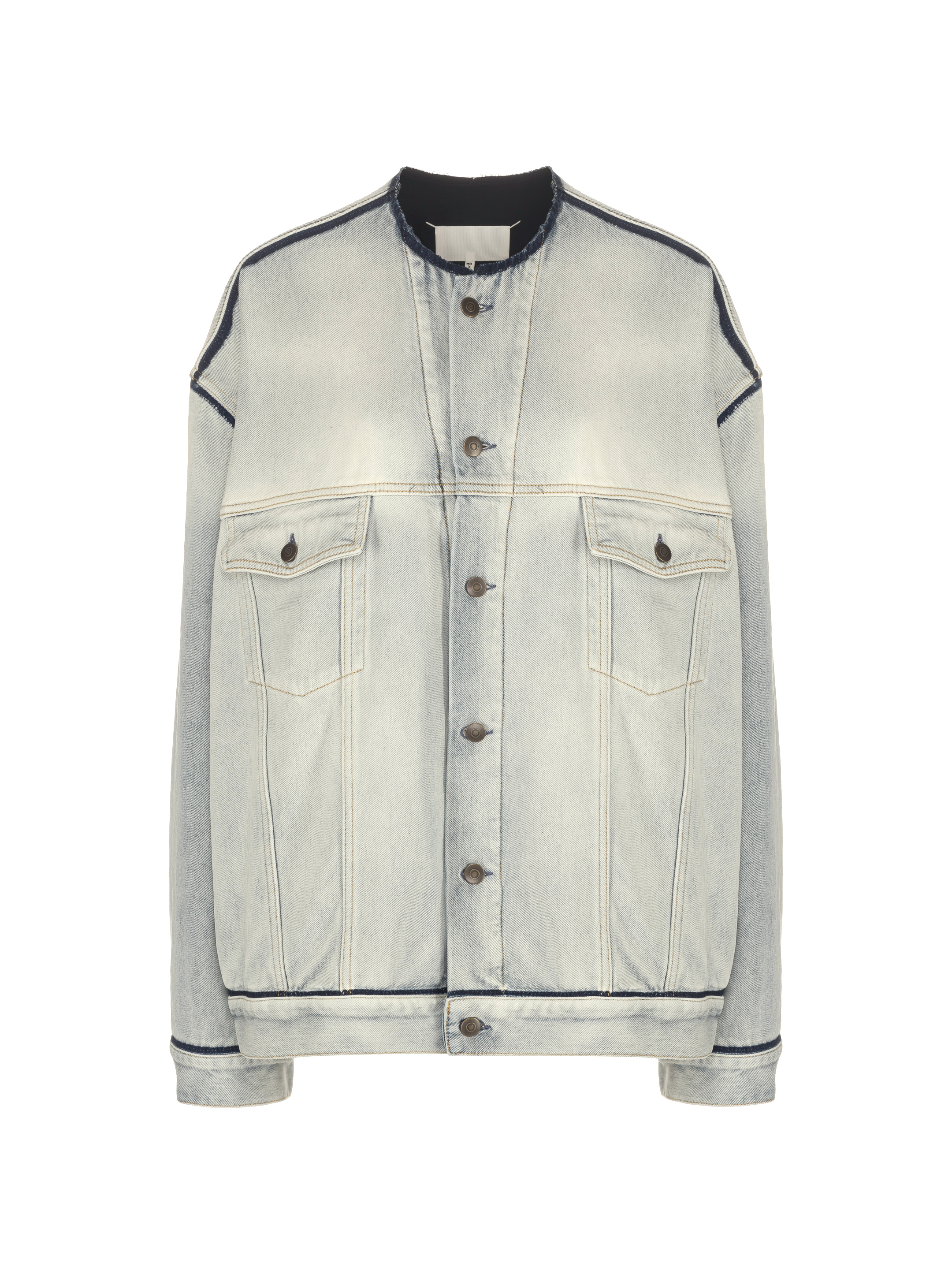 Maison margiela white discount denim waistcoat mens