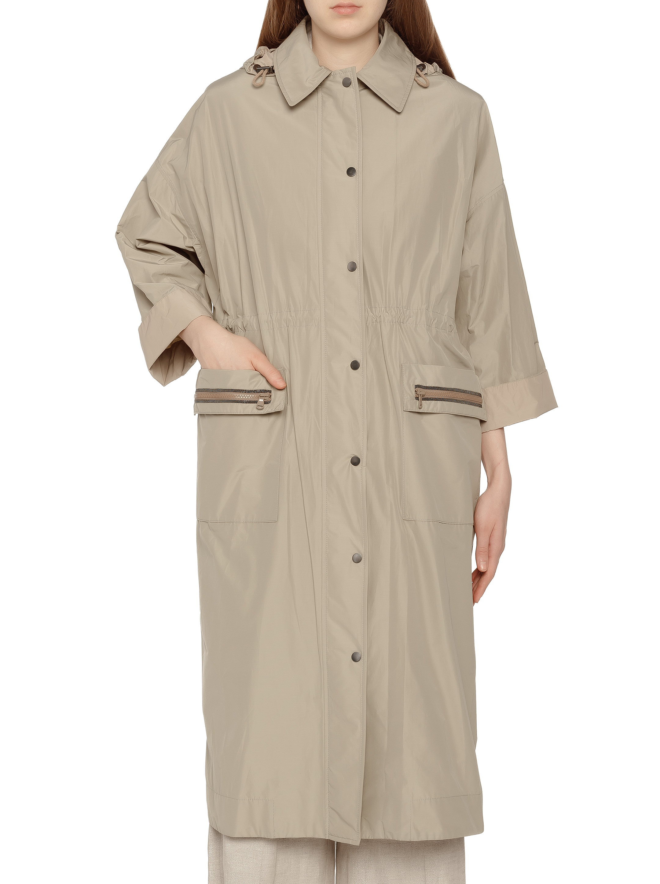 Taffeta raincoat Brunello Cucinelli for women buy in the official Viled online store