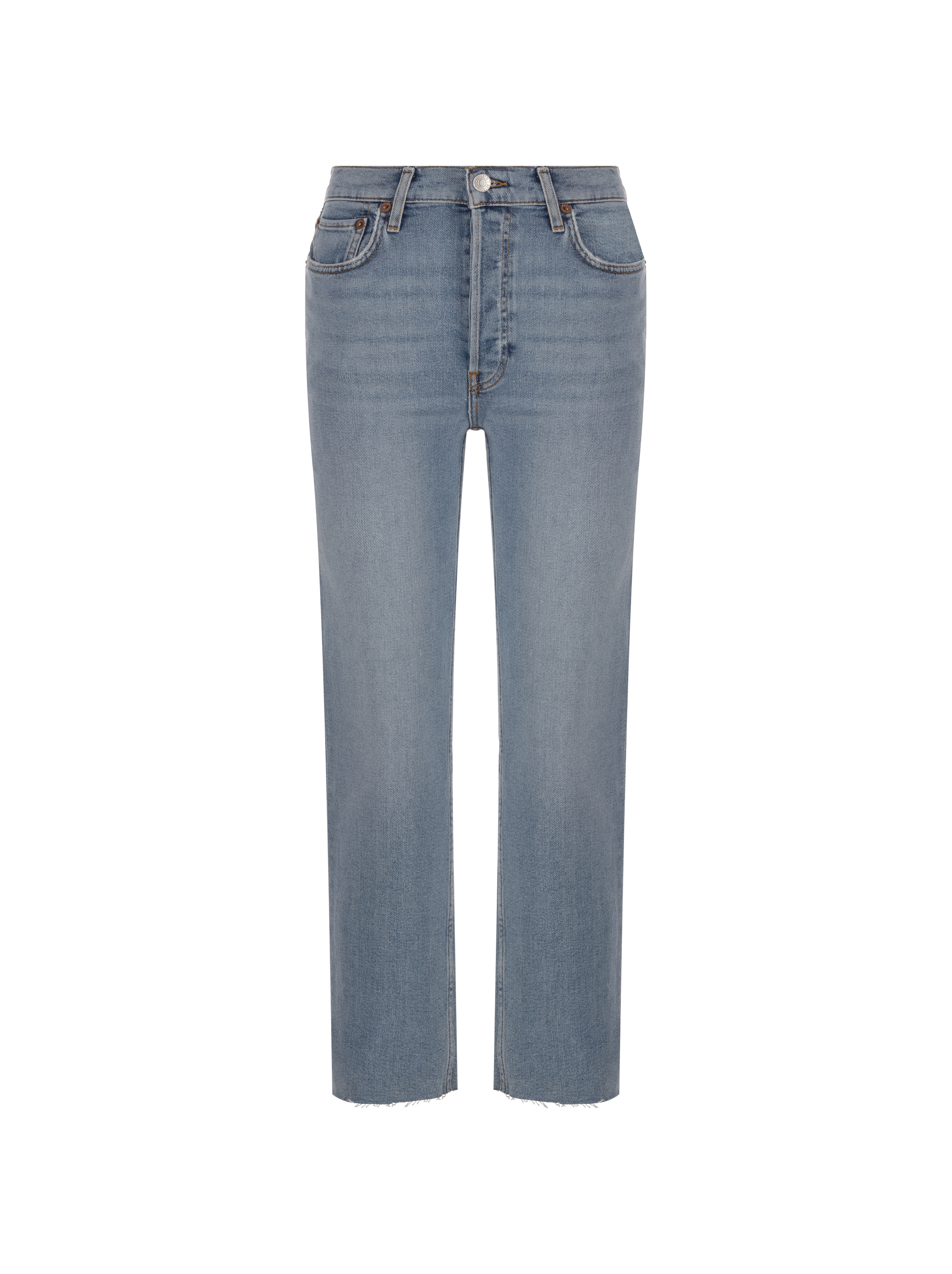Stove Pipe cropped jeans