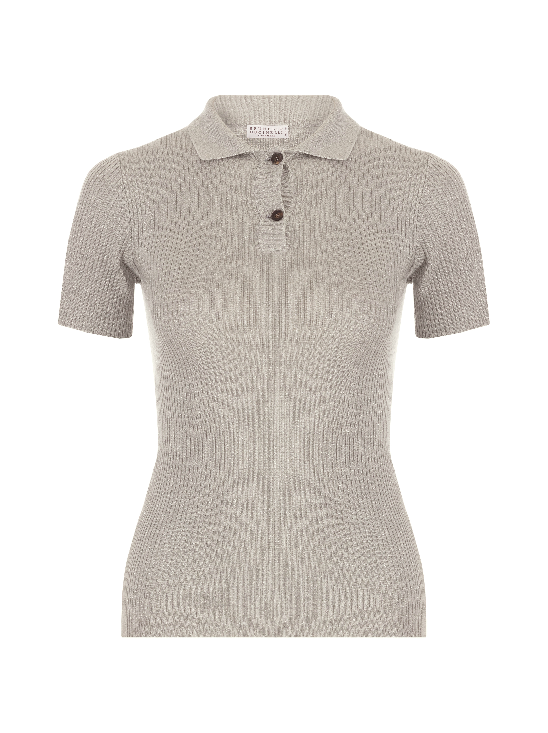 Brunello Cucinelli women's Jersey polo with lurex - buy for 486240