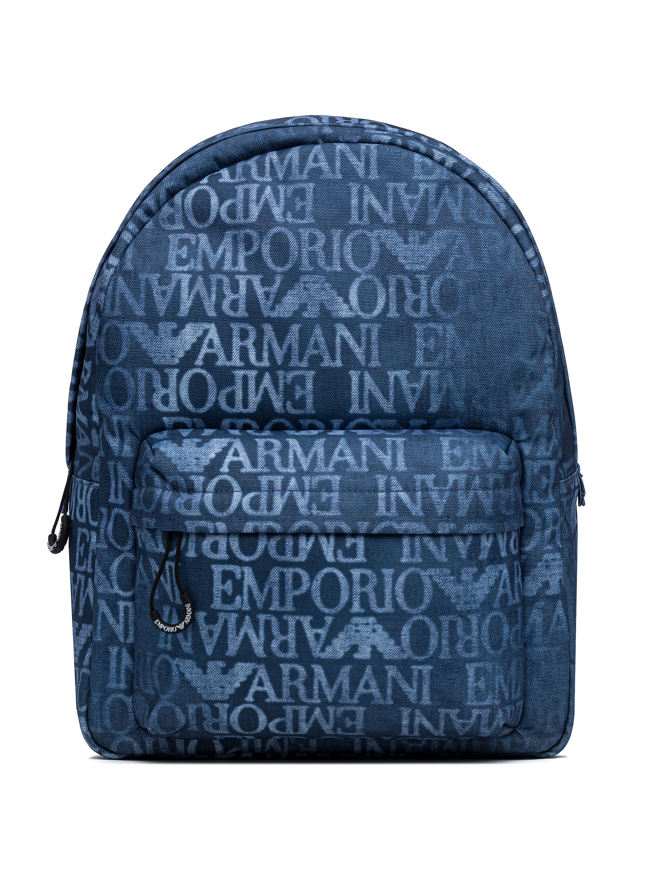 EMPORIO ARMANI kids Textile backpack with monogram buy for