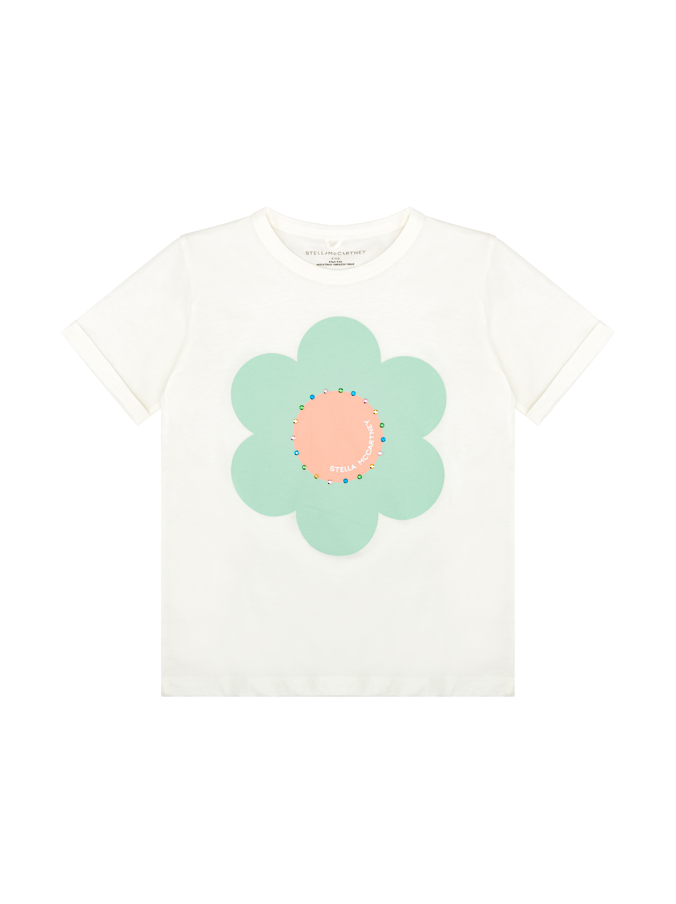 Stella McCartney Kids illustration-print cotton T-shirt - White