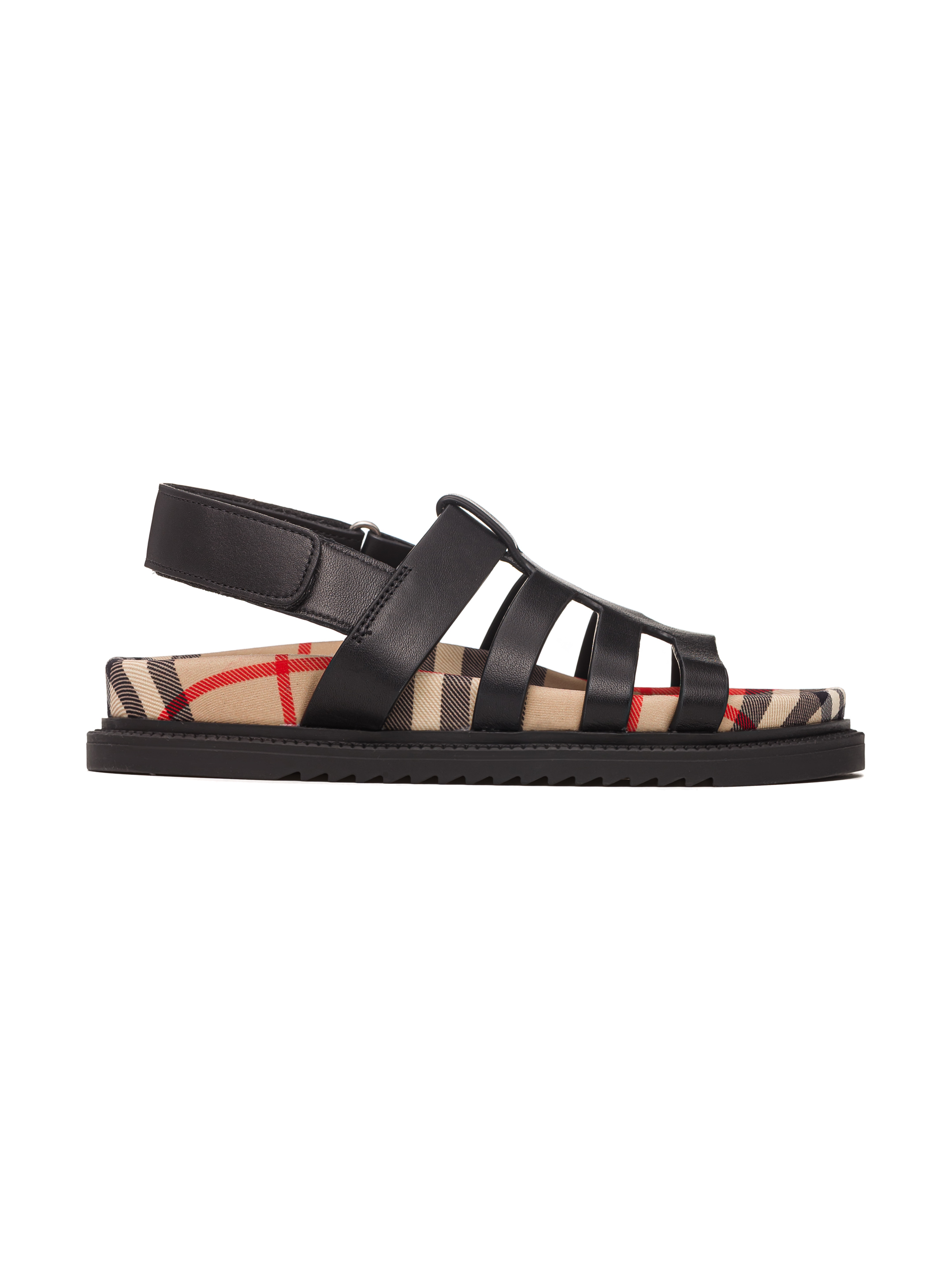 Vintage Check leather sandals Burberry for kids buy in the official Viled online store