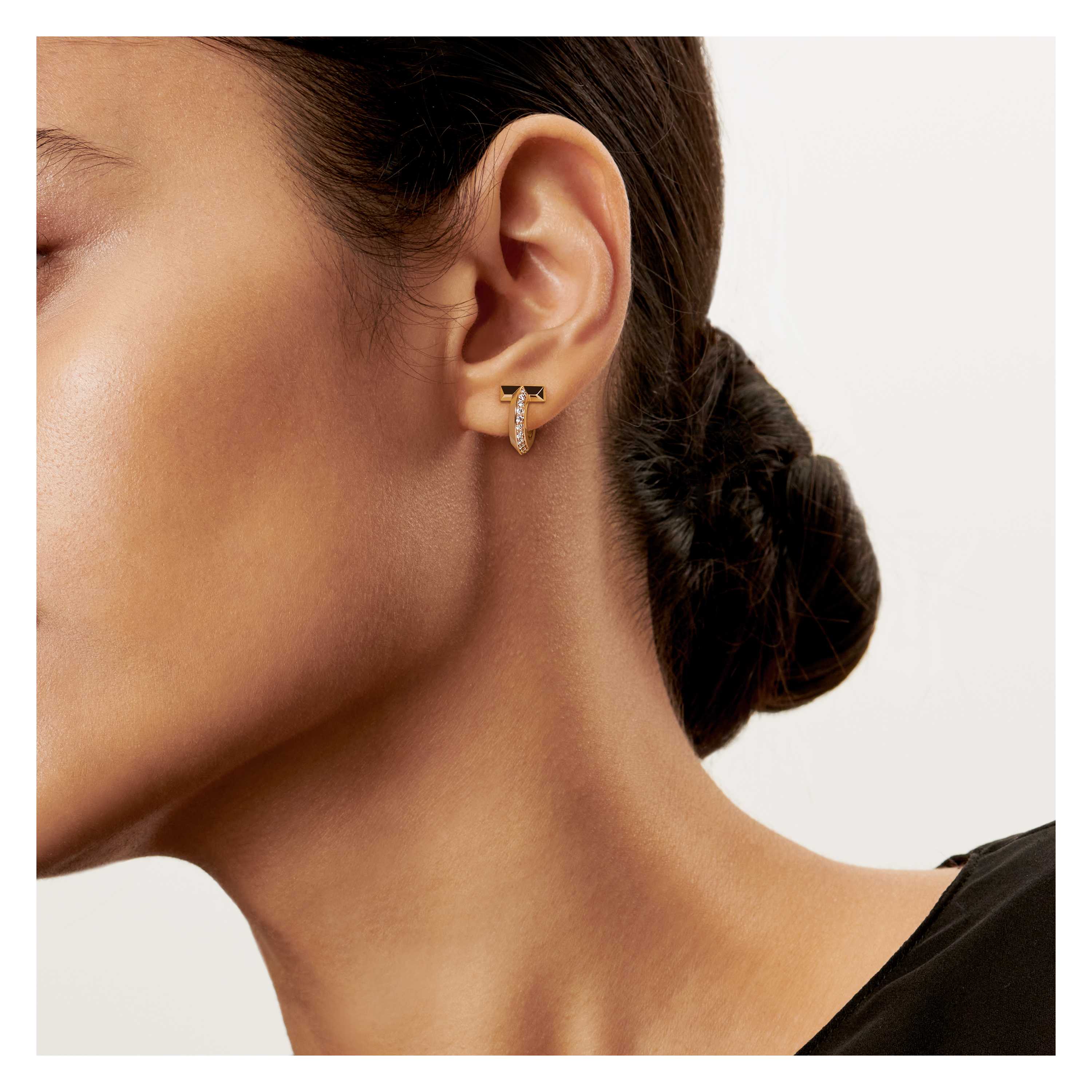 Tiffany t earrings gold store