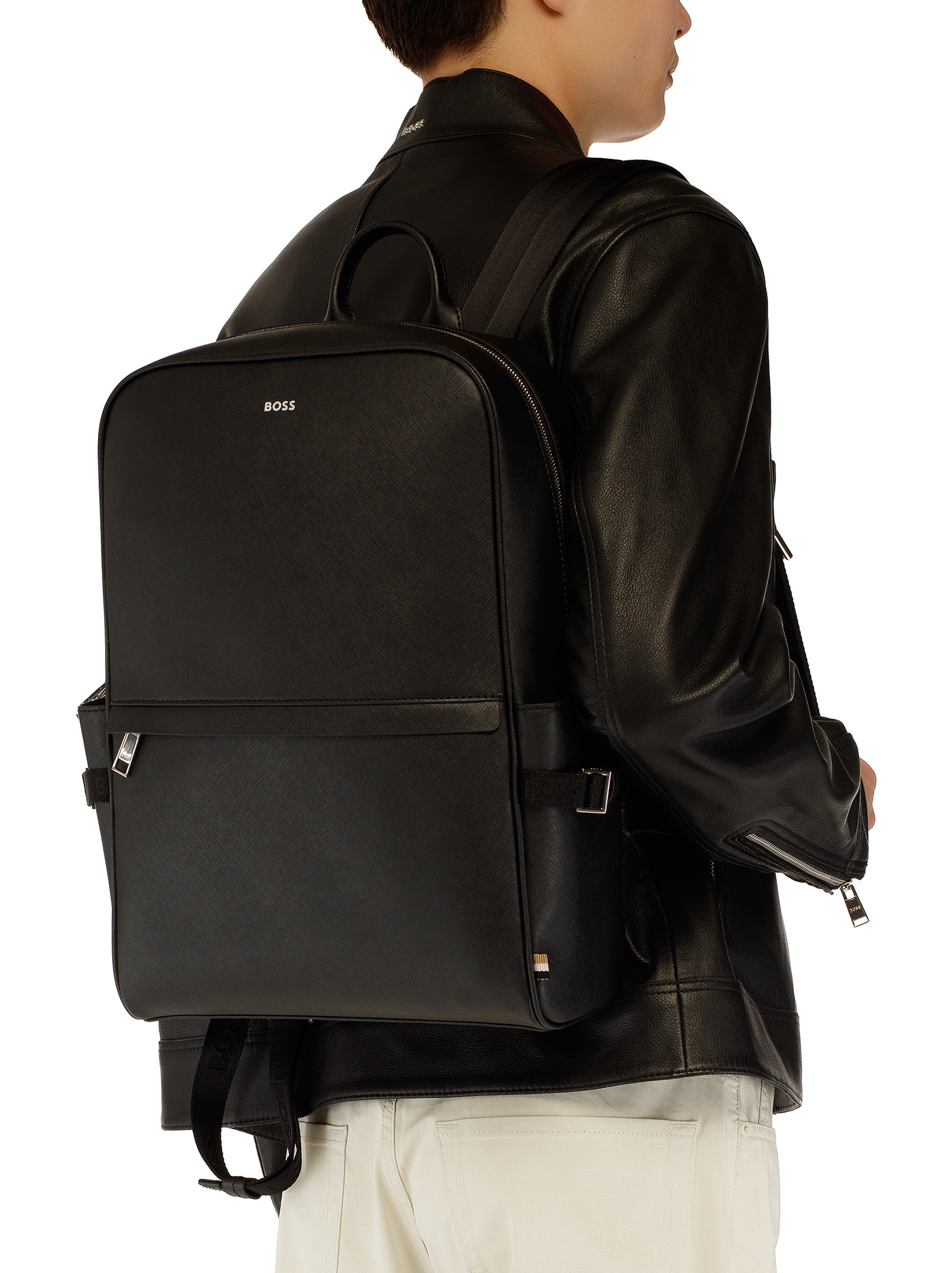 BOSS men s Logo leather backpack buy for 213900 KZT in the official Viled online store art. 50485589.001 U 242