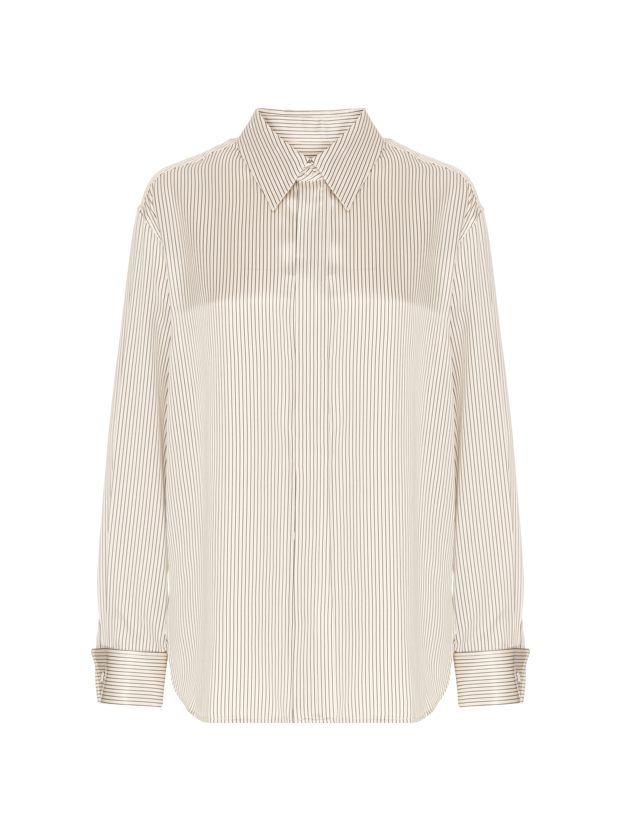 Saint laurent striped shirt deals