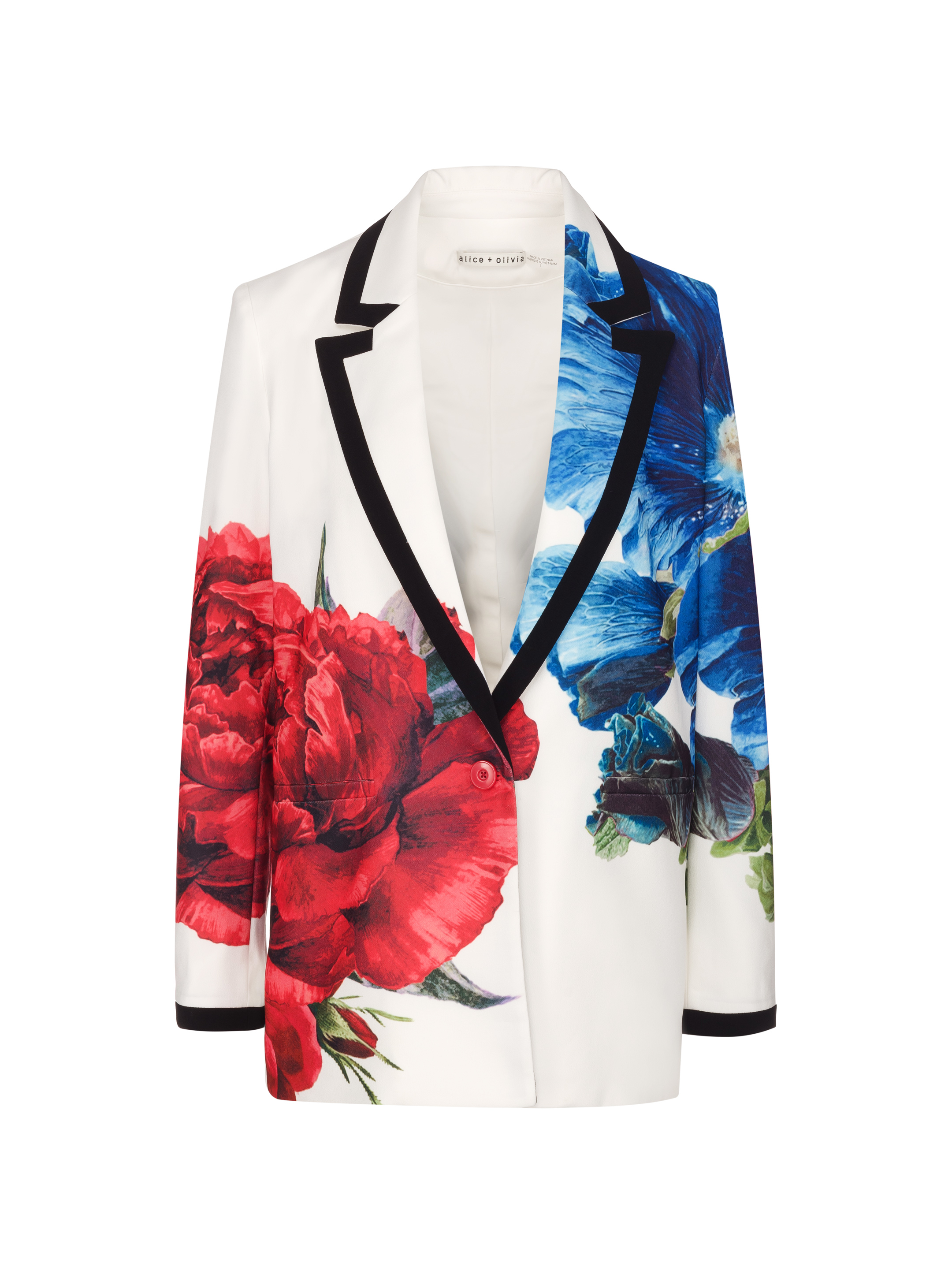 Alice+Olivia women's Single-breasted jacket with floral print - buy for  426500 KZT in the official Viled online store, art. CC403P78204.P122_2_242