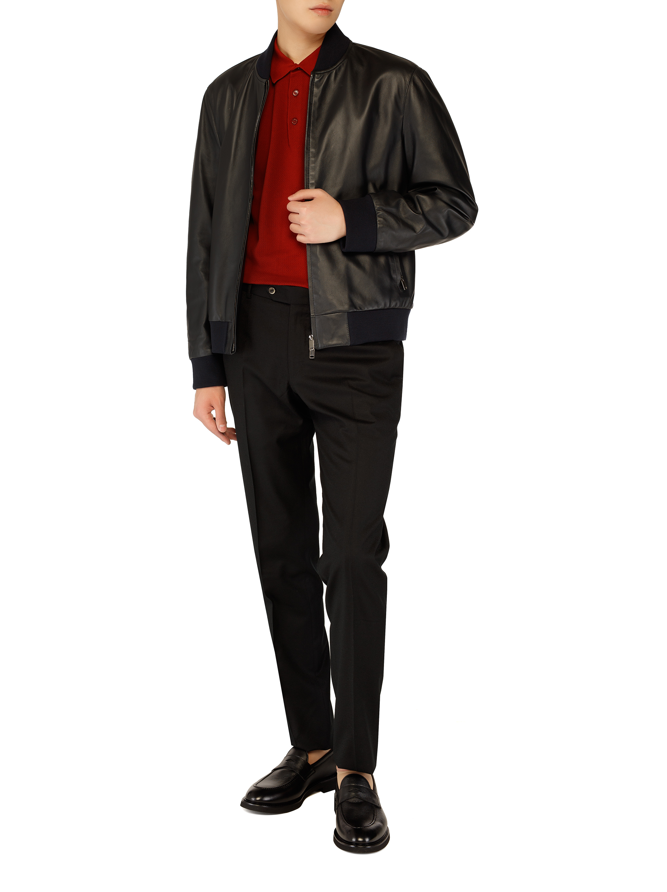 Brioni men's Leather bomber jacket - buy for 2893800 KZT in Brioni men's Leather bomber jacket - buy for 2893800 KZT in