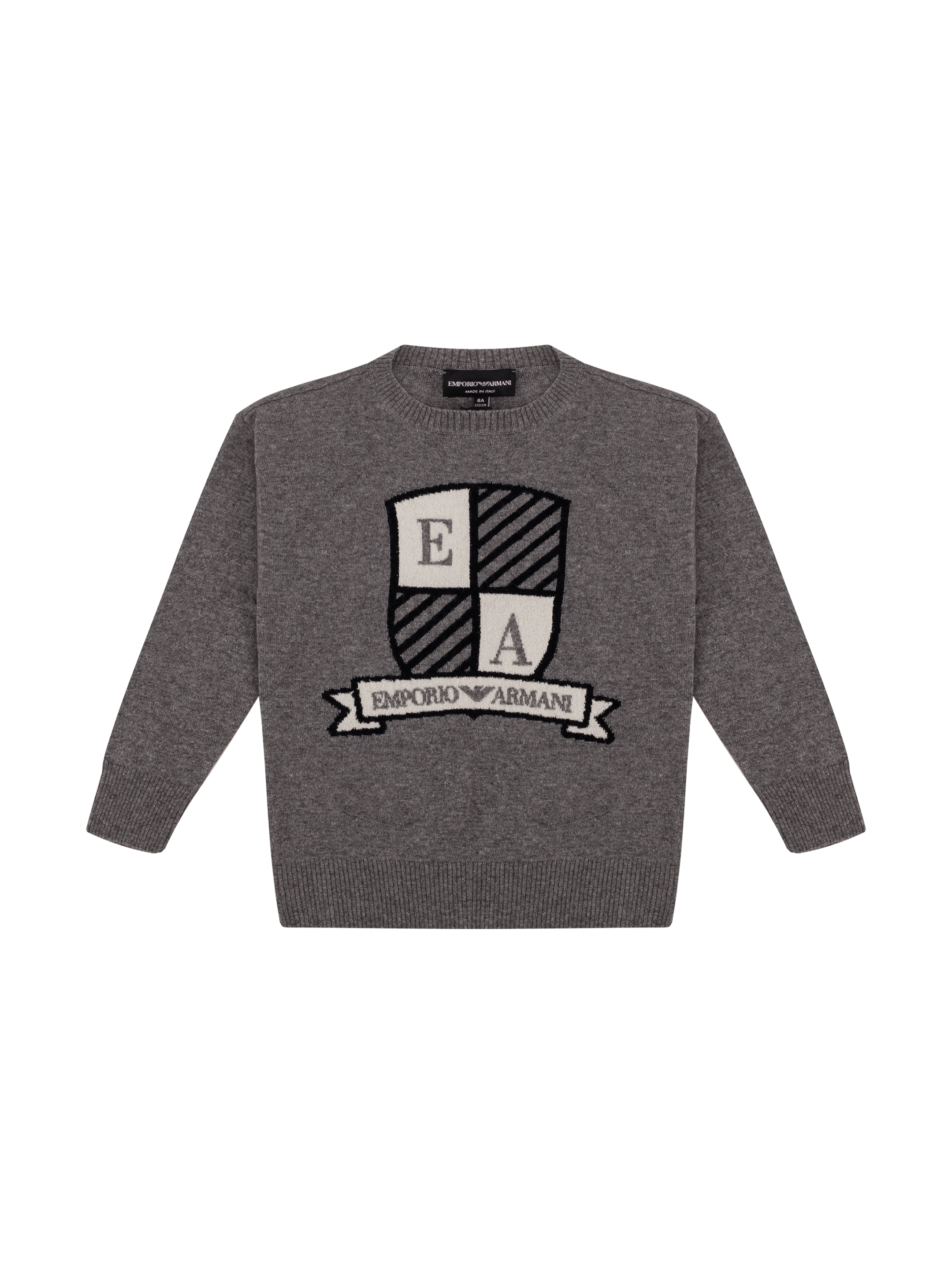 EMPORIO ARMANI kids Knitted jumper with logo buy for 196200 KZT in the official Viled online store art. 6D4M54 4M03Z.06J8 14Y 242