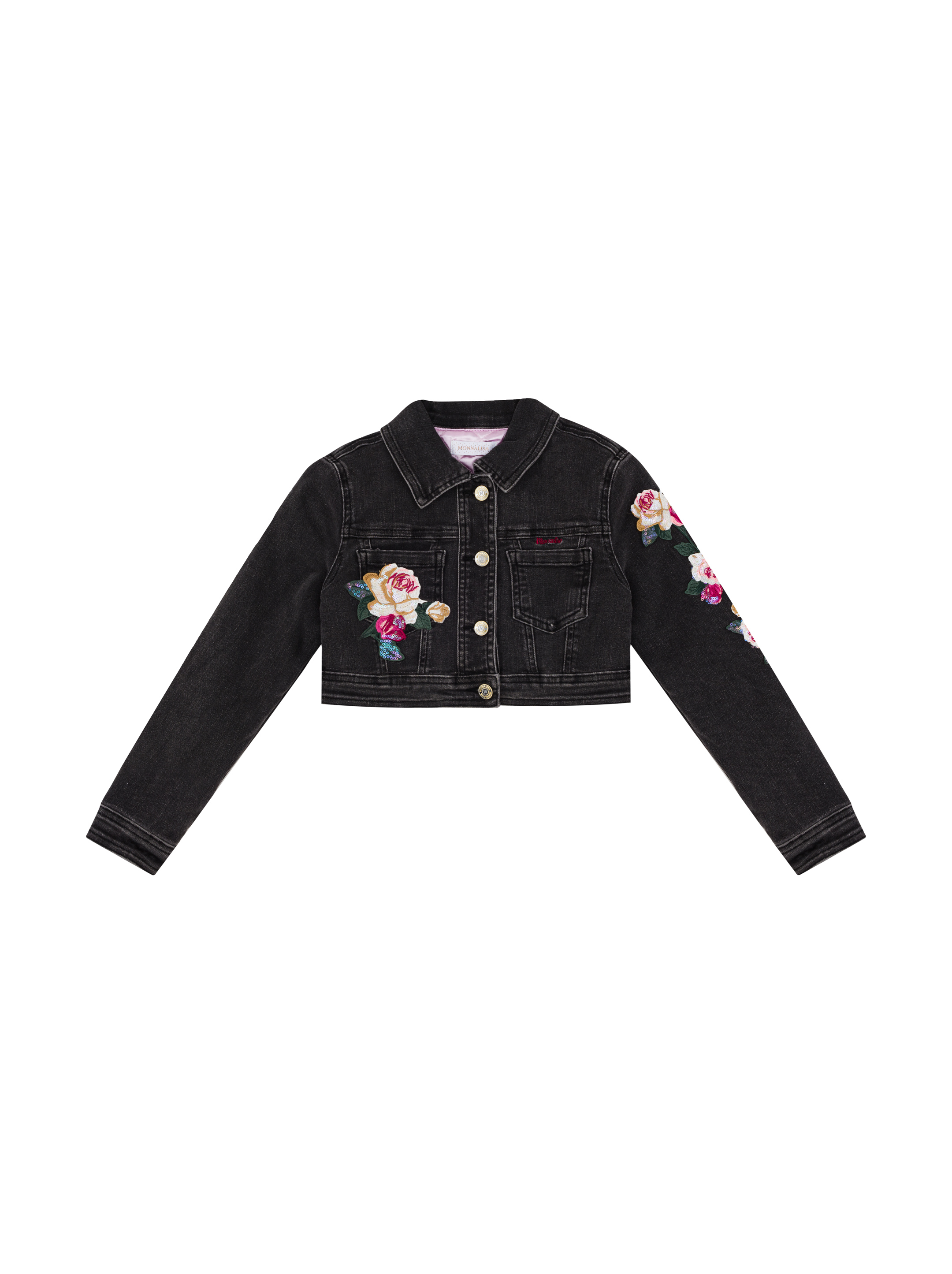 Monnalisa kids Cropped denim jacket buy for 162600 KZT in the official Viled online store art. 79D100 4021.50 10Y 242