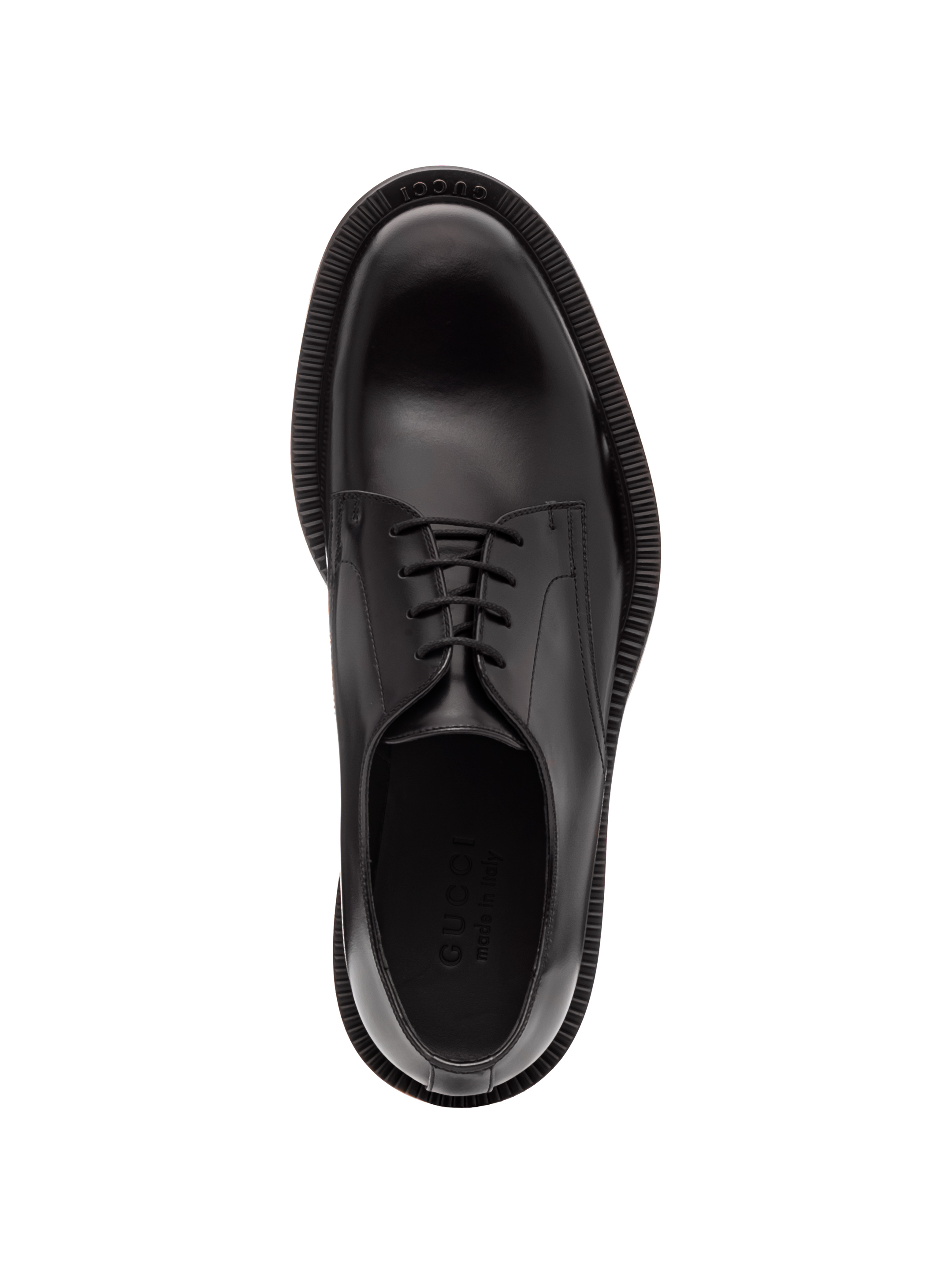 Gucci men's Leather derby shoes with logo - buy for 525400