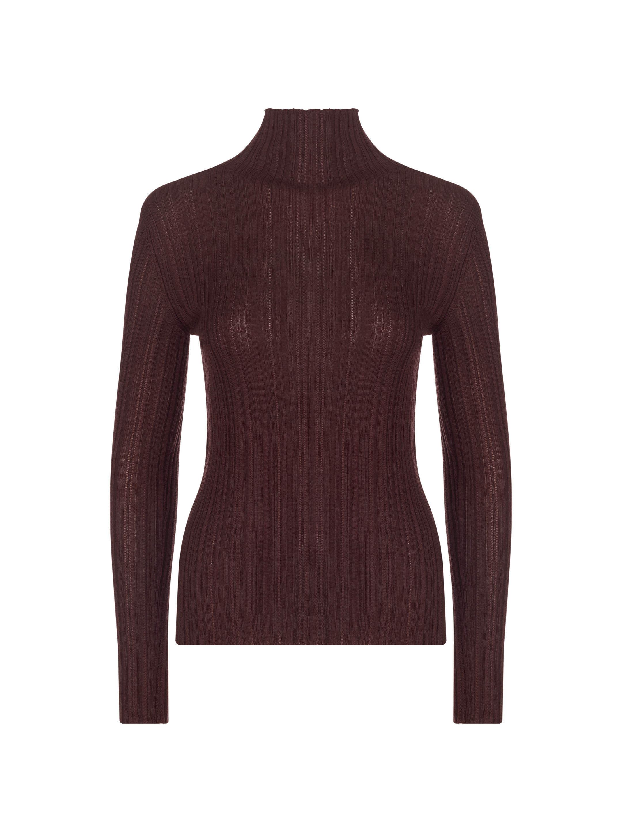 Agnona Tan Long outlets Sleeve Mock Neck Cashmere Pullover Sweater Women's Medium 8