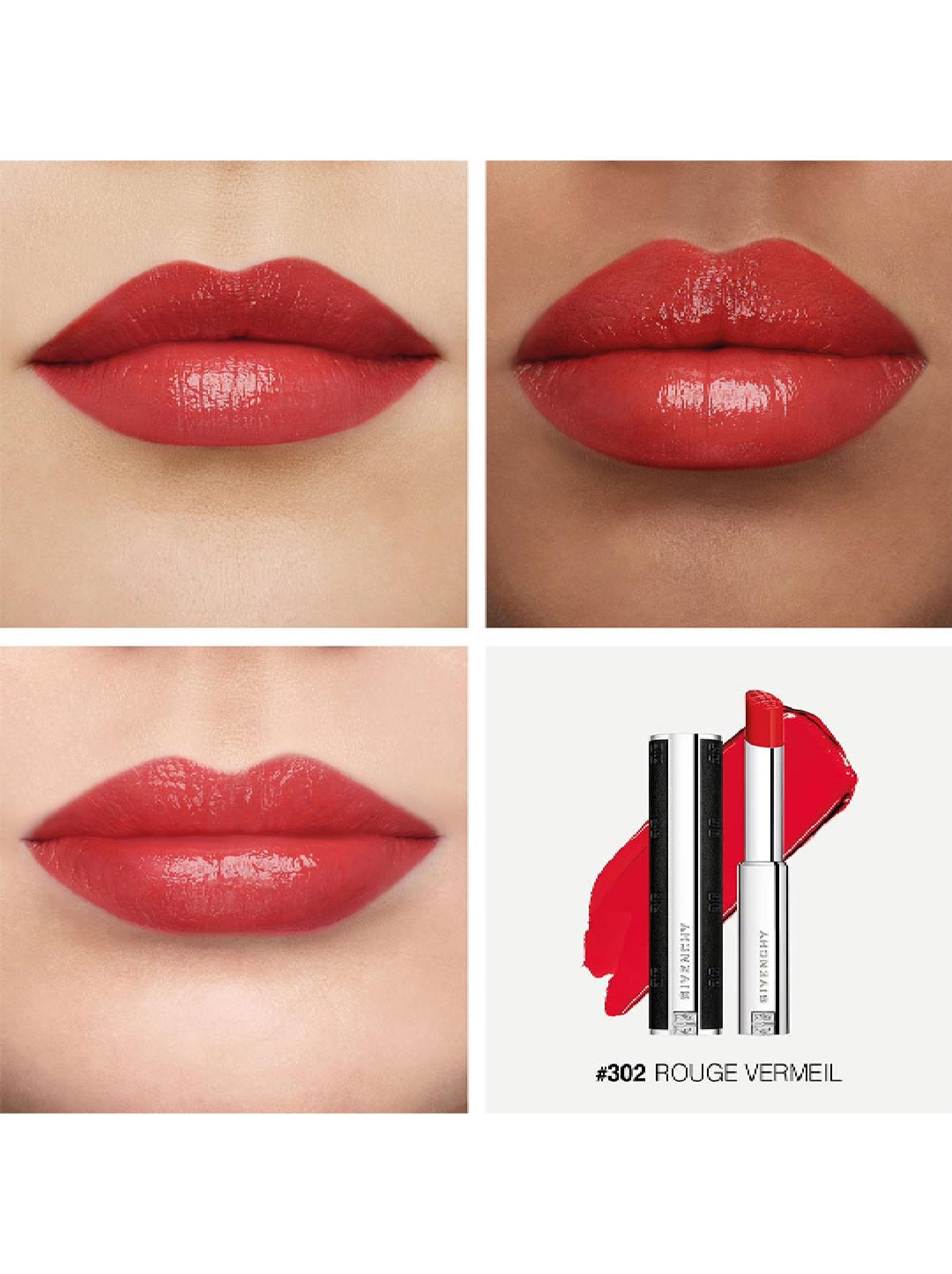 Givenchy Beauty Le Rouge Interdit Satin Lipstick shade 302 Rouge Vermeil buy for 23800 KZT in the official Viled online store art. P000254