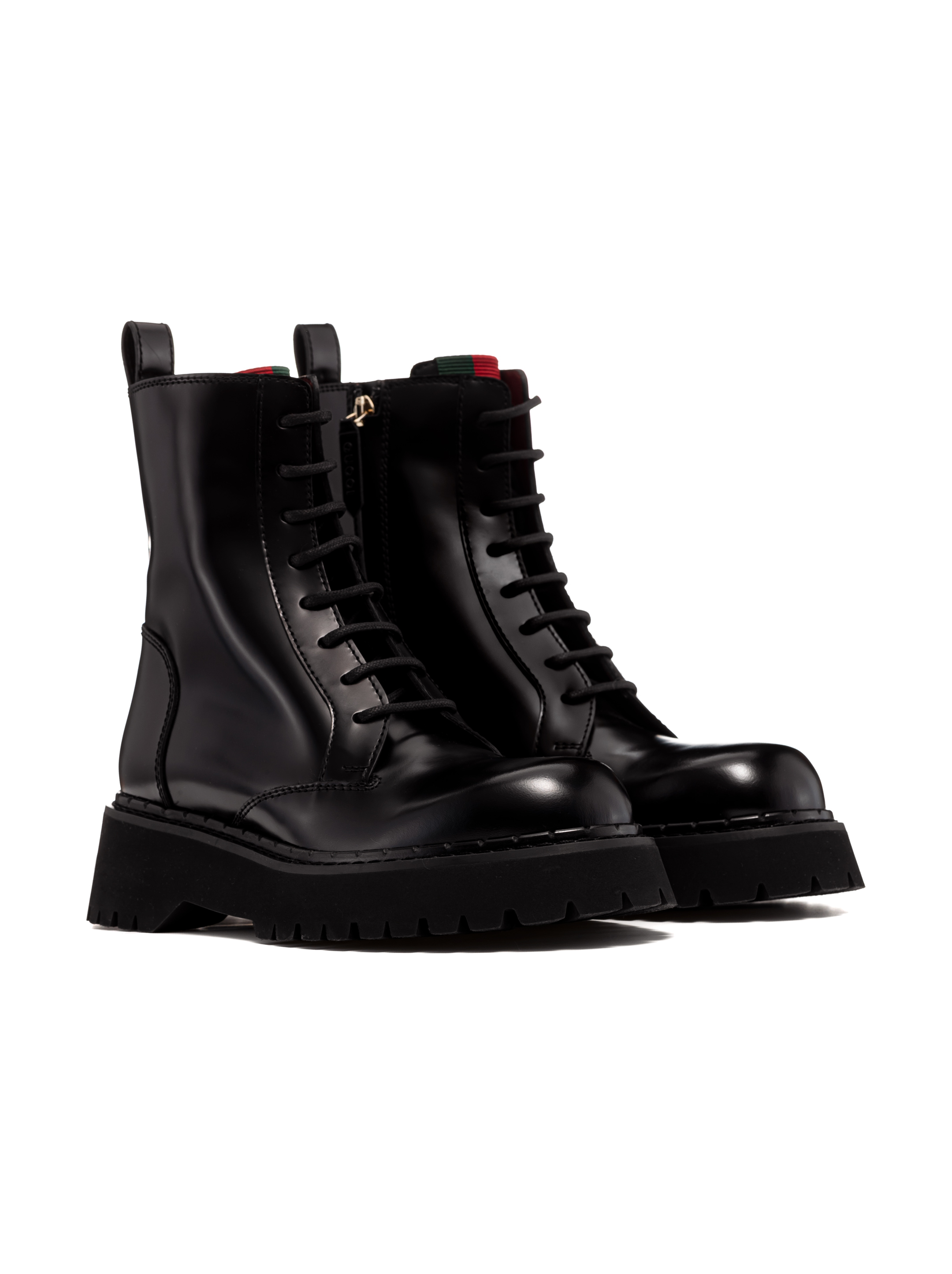 Gucci women's Web leather boots - buy for 833600 KZT in the