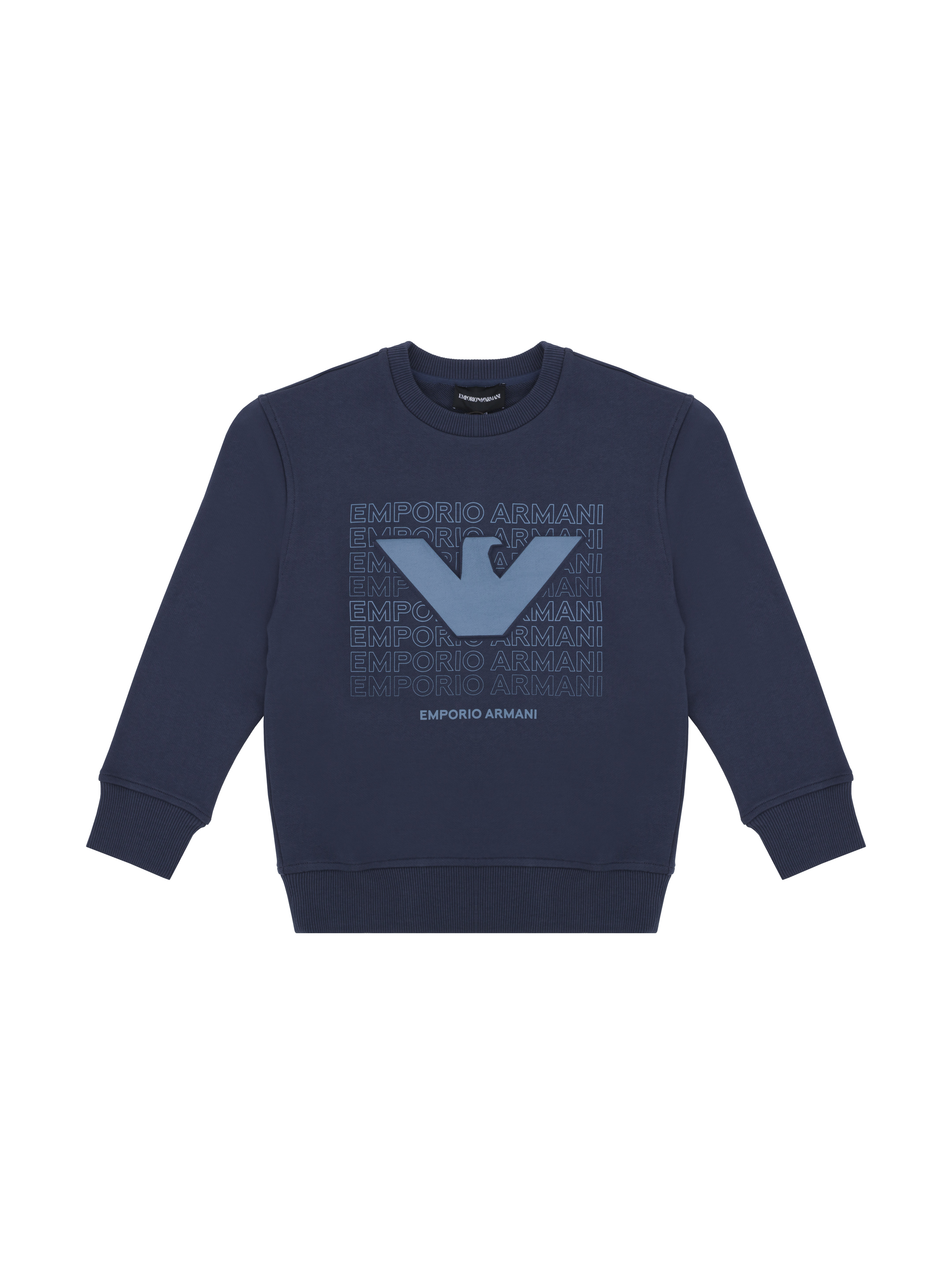 Emporio armani logo crew sweatshirt on sale