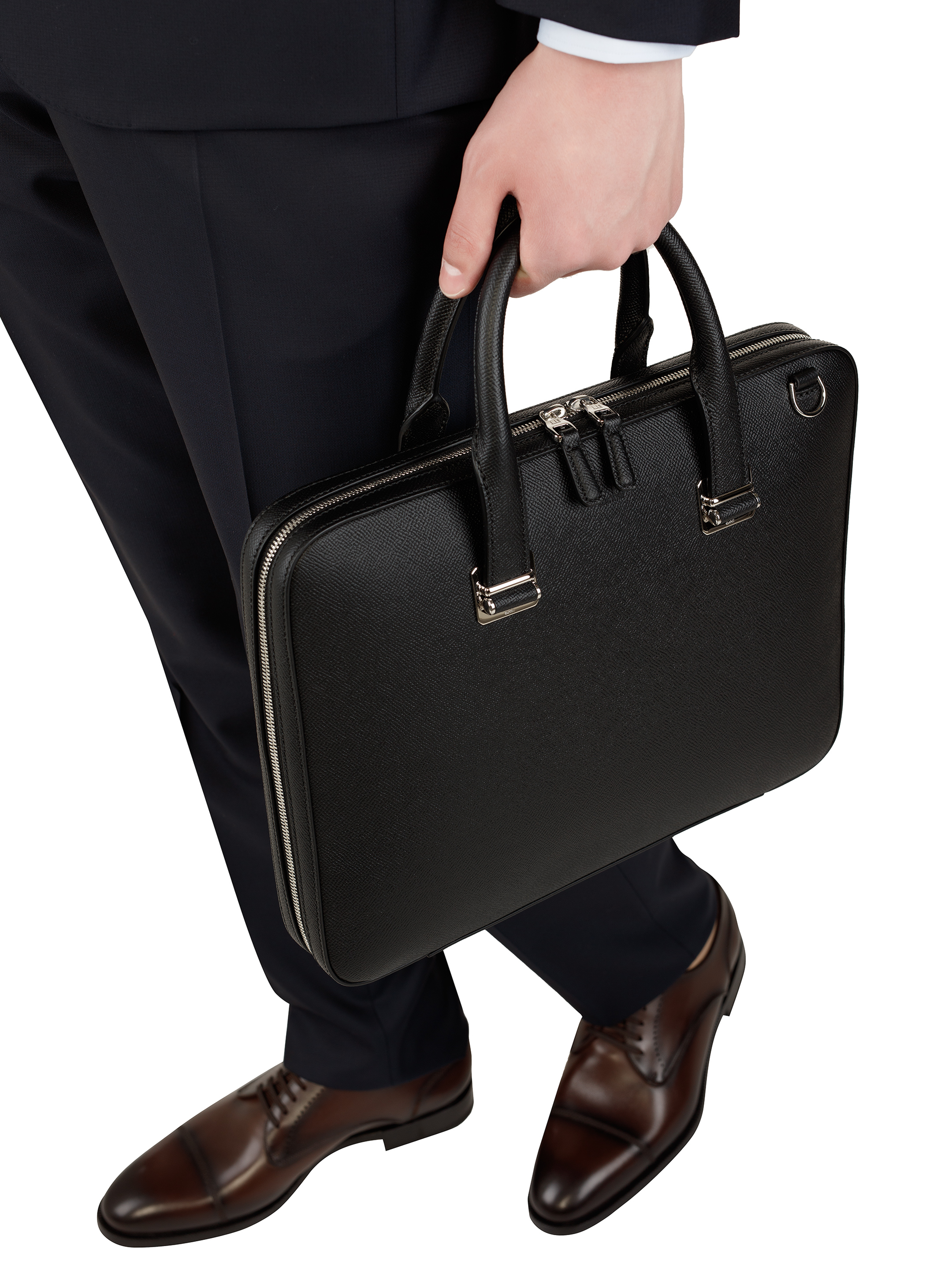Dunhill men's Leather logo briefcase - buy for 1203800 KZT Dunhill men's Leather logo briefcase - buy for 1203800 KZT