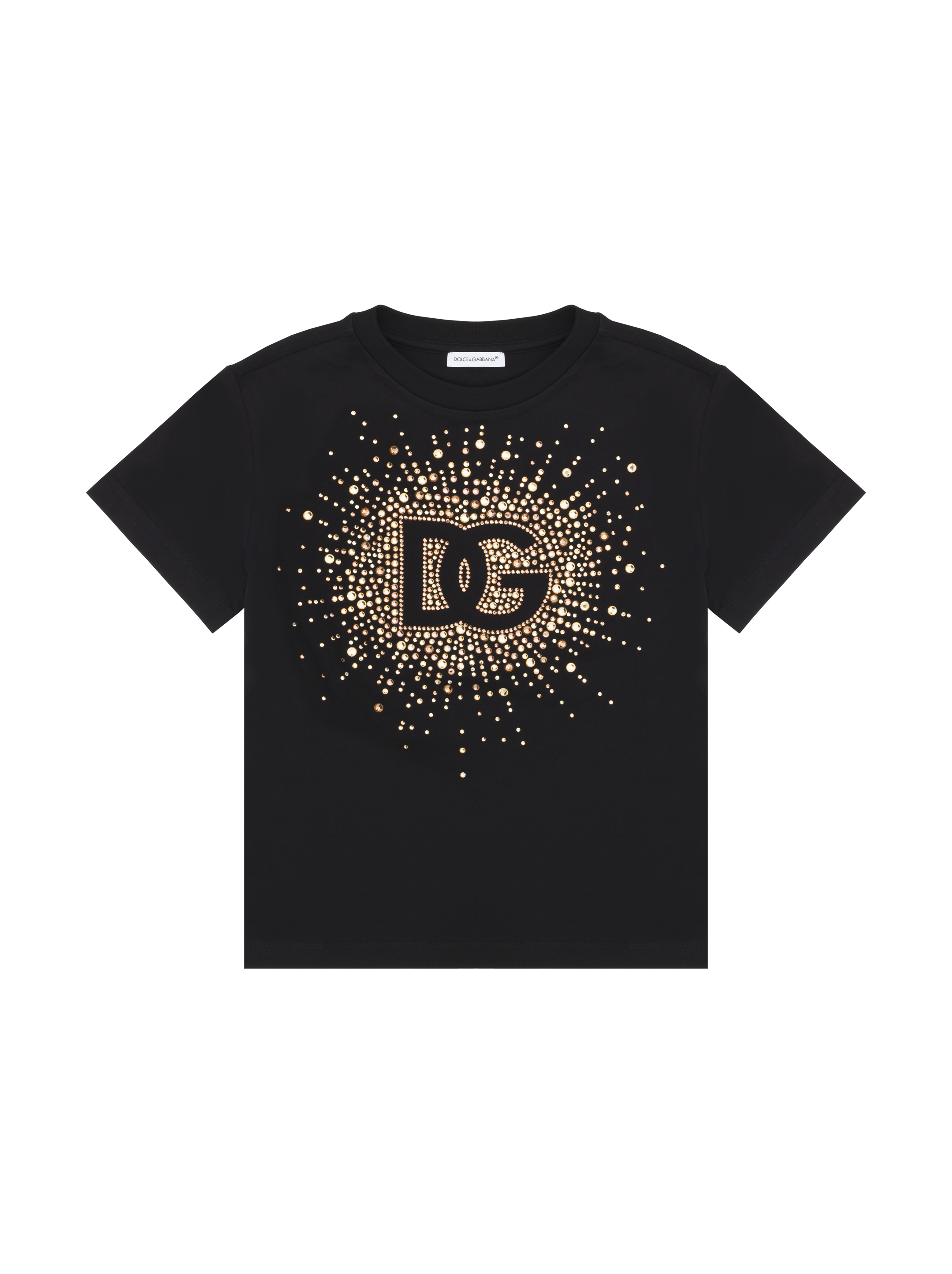 Dolce&Gabbana women's Cotton t-shirt with rhinestones - buy for