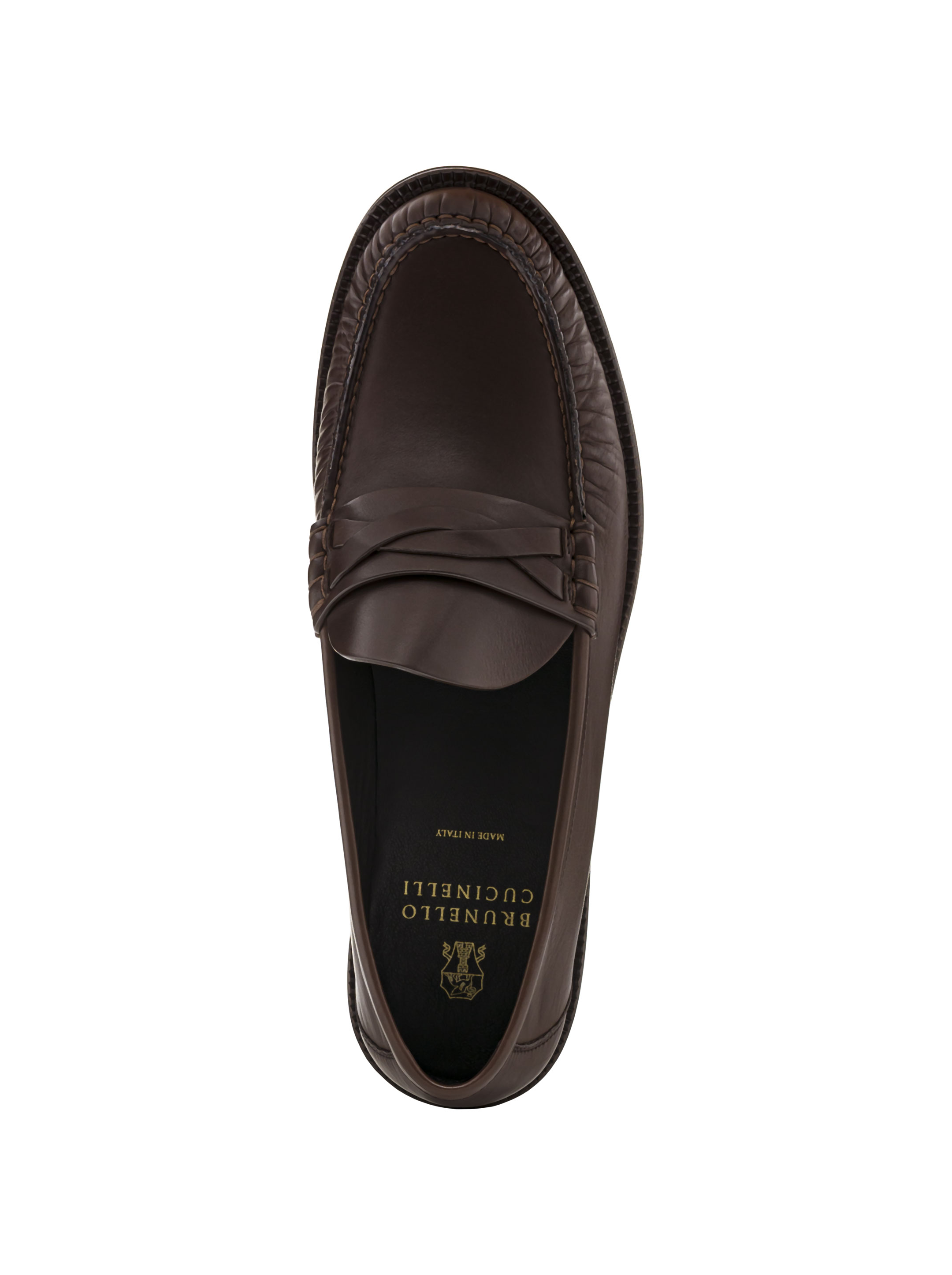 Brunello Cucinelli women's Leather penny loаfers - buy for 674250 Brunello Cucinelli women's Leather penny loаfers - buy for 674250