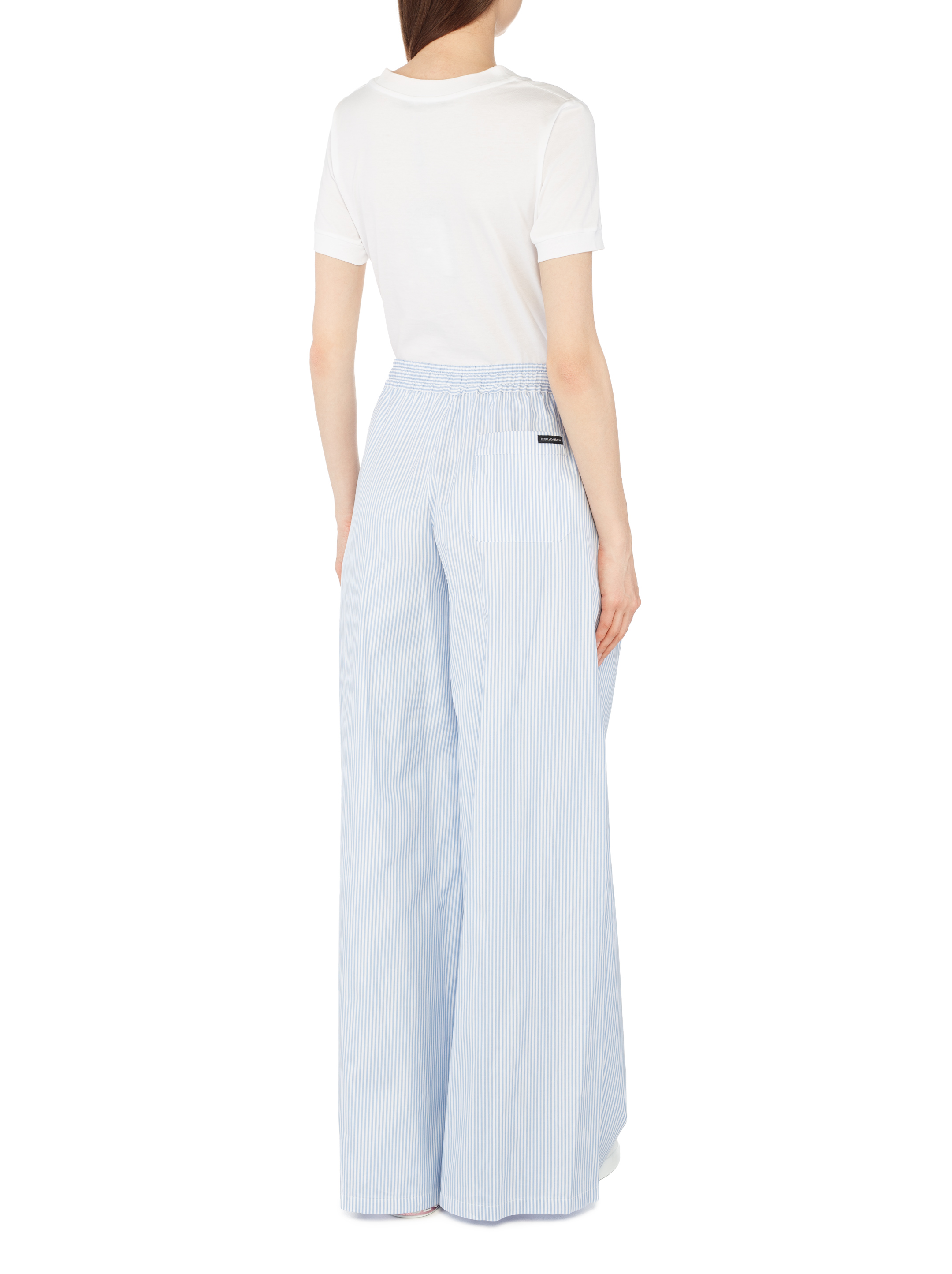 Dolce&Gabbana women's Striped wide-leg pants - buy for 444675 KZT