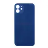 Задняя крышка для iPhone 12 (большое отверстие) синяя