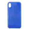 Чехол для iPhone Xr (силиконовый) синий