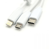 Кабель Hoco X1 Rapid 3in1 USB – microUSB/USB Type-C/Lightning 1 м